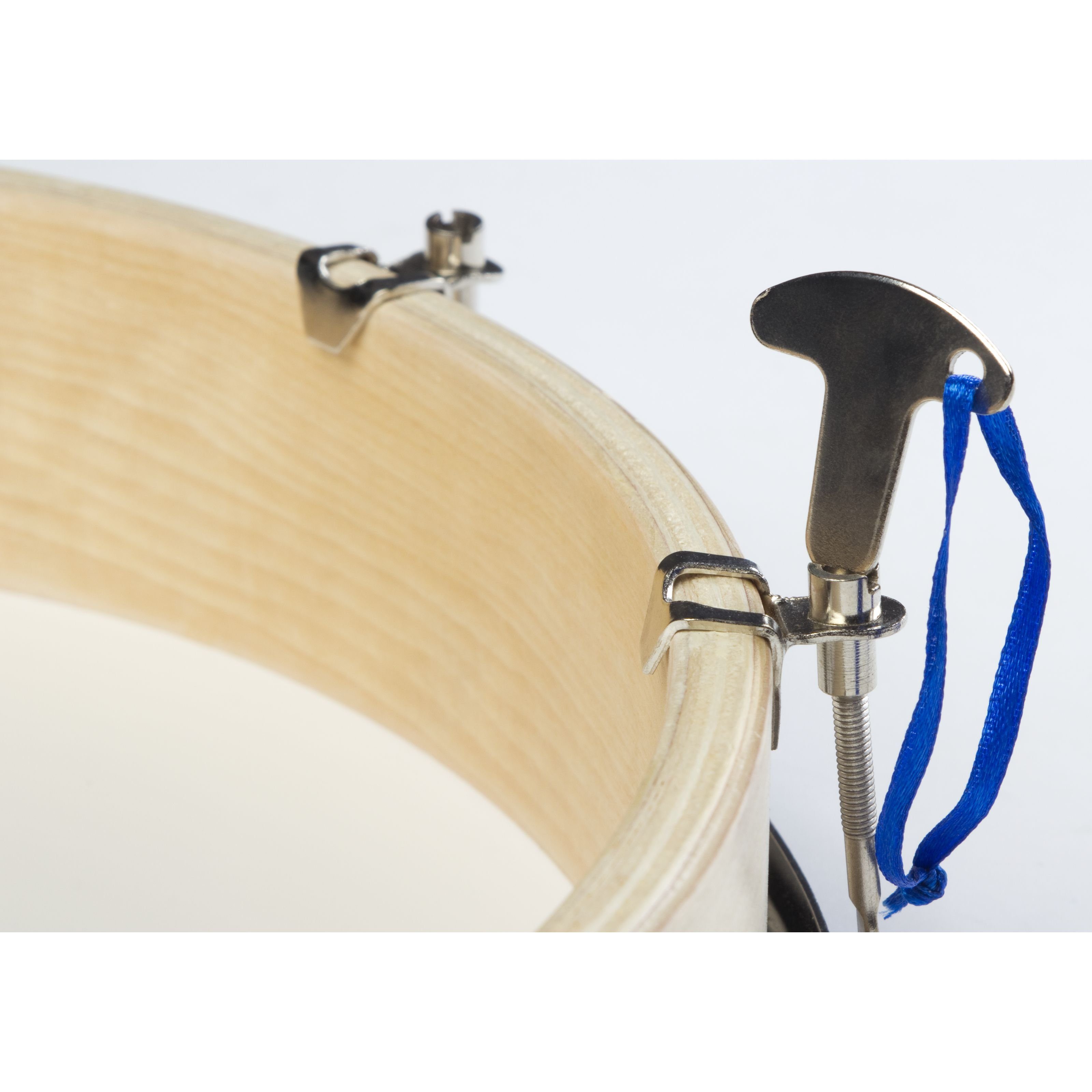 FAME Handtrommel,12" Frame Drum Handtrommel aus Holz Mechanische Stimmung Inklusive Schlägel und Stimmschlüssel Naturfarben Hochglanz-Finish Synthetikfell Ideal für Musik zu Hause", Percussion, Handtrommeln, 12" Frame Drum, Holz Handtrommel, Mechanische Stimmung