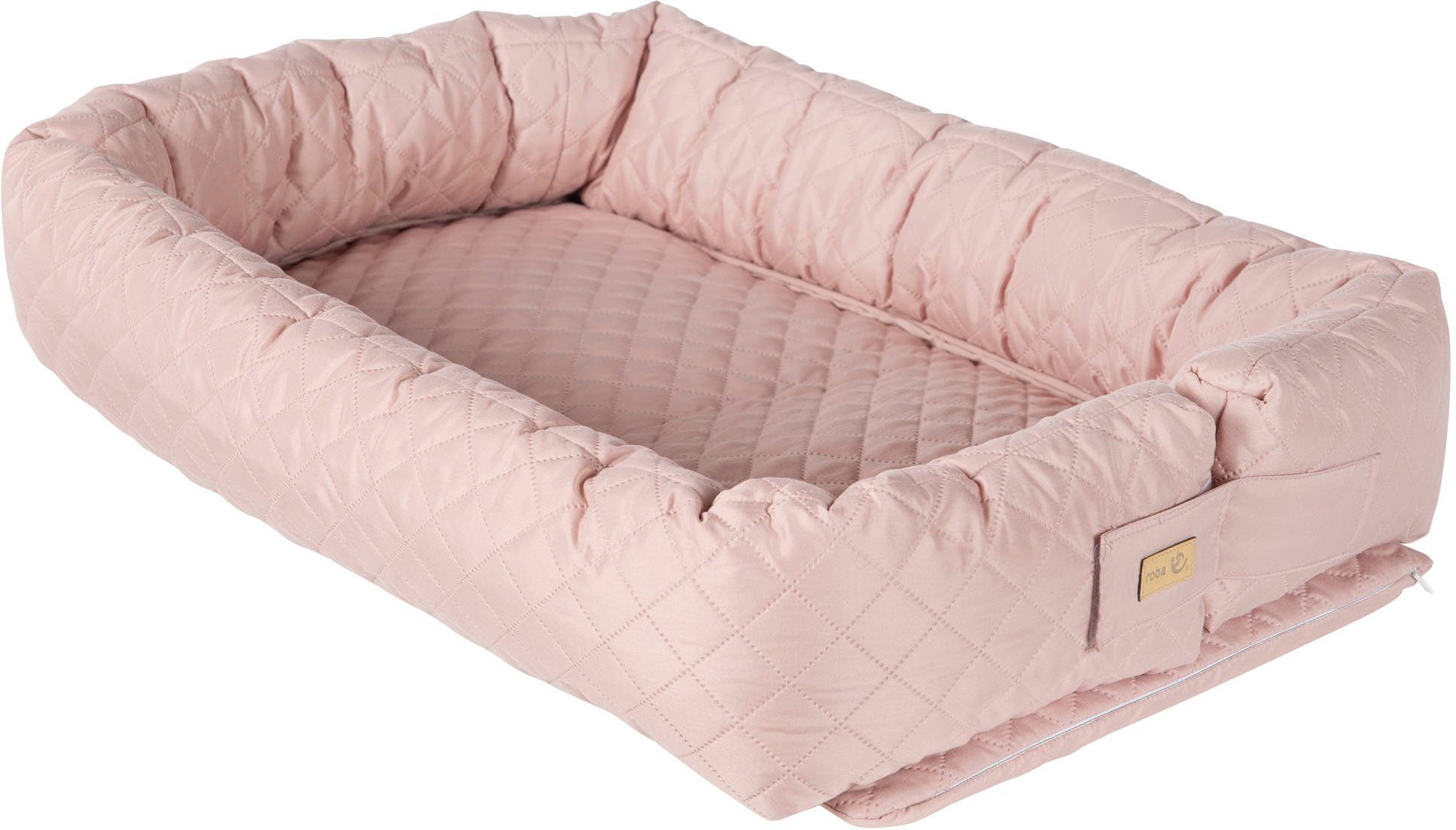 roba® Kuschelnest Babylounge, Style, rose/mauve, 3in1