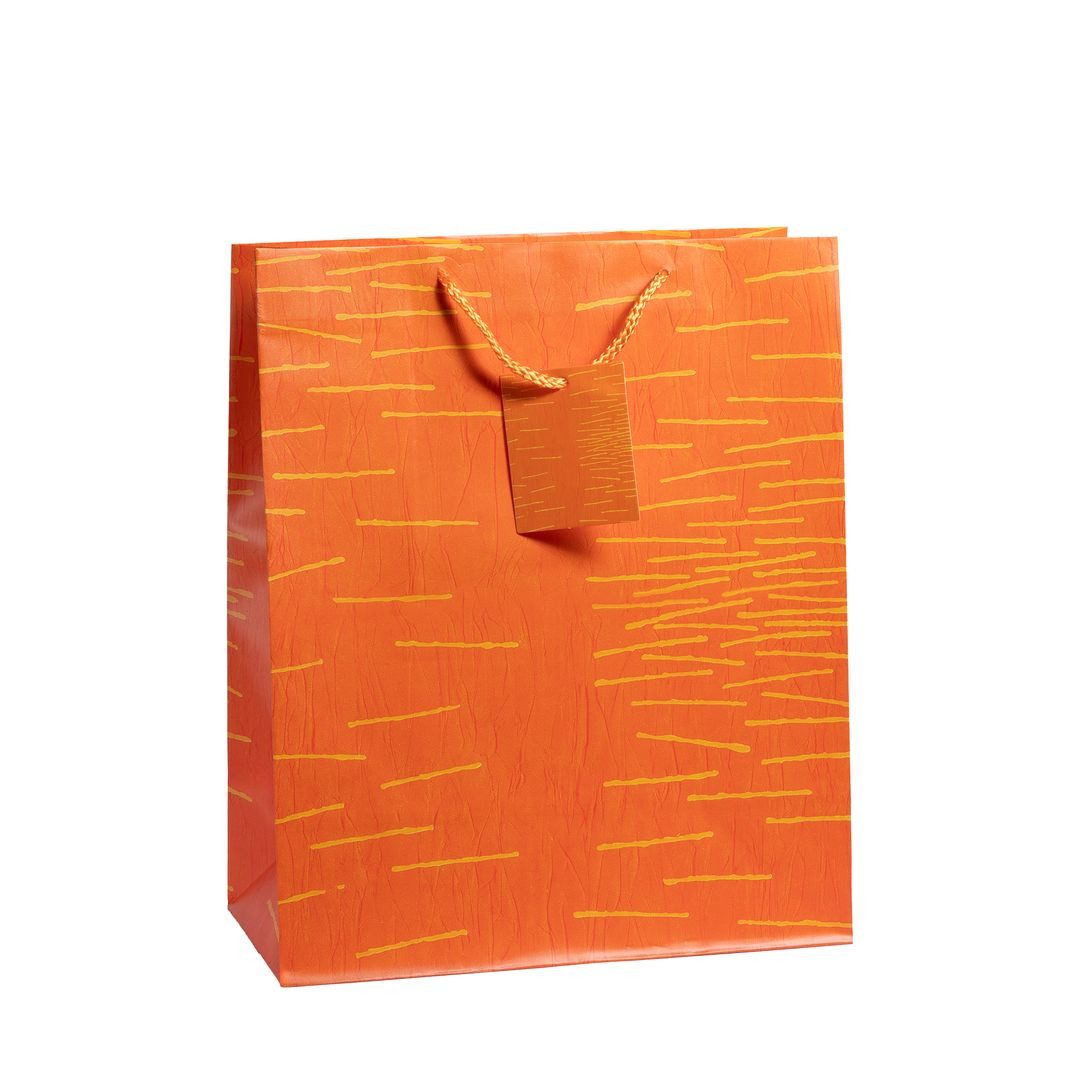 laro Geschenkbox Geschenktüten mit Henkel Medium Linientanz Bunt 12-96stk (12 St)