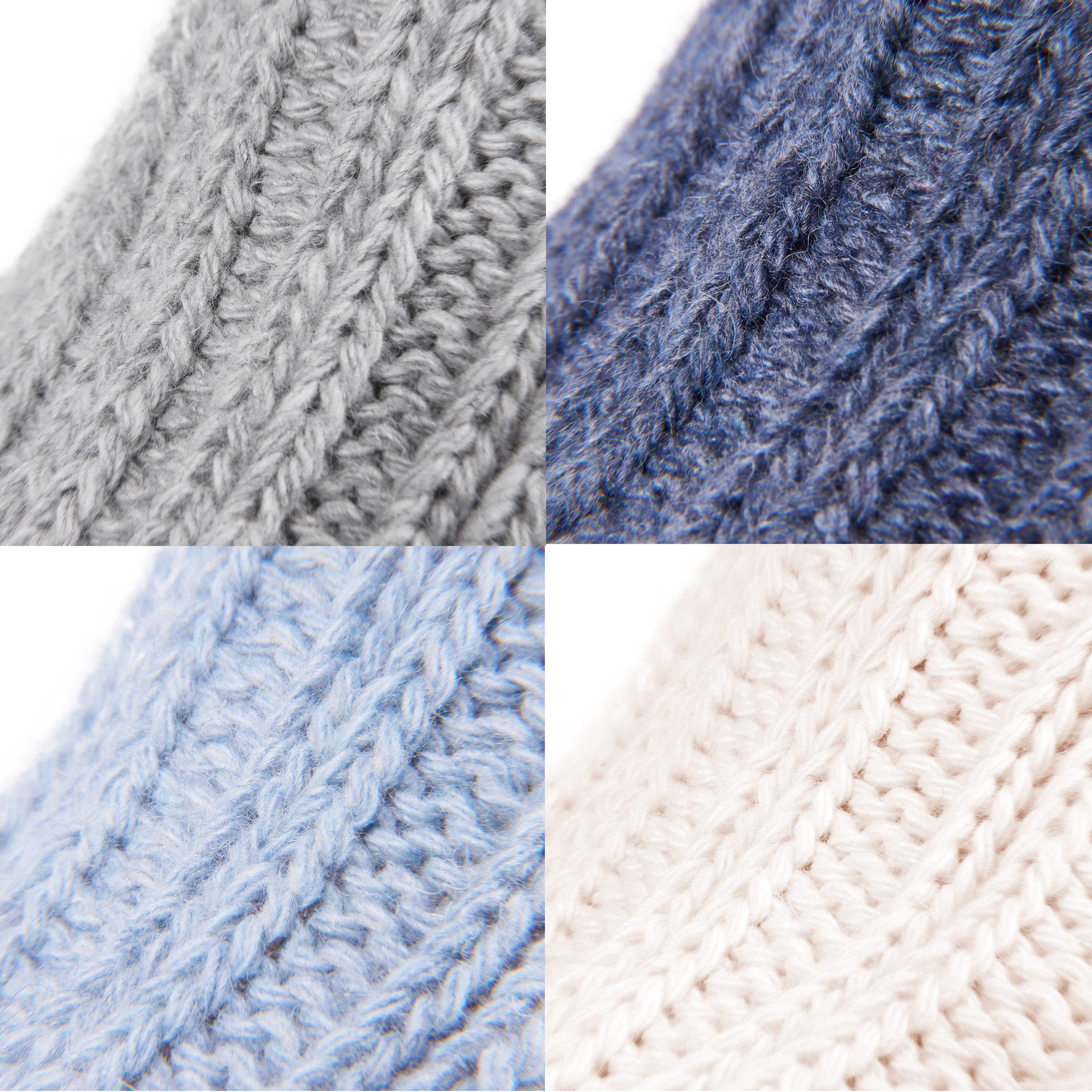 BRUBAKER Kuschelsocken warme dicke Alpaka Socken (Set, 4-Paar, mit Alpakawolle) Wintersocken für Damen und Herren
