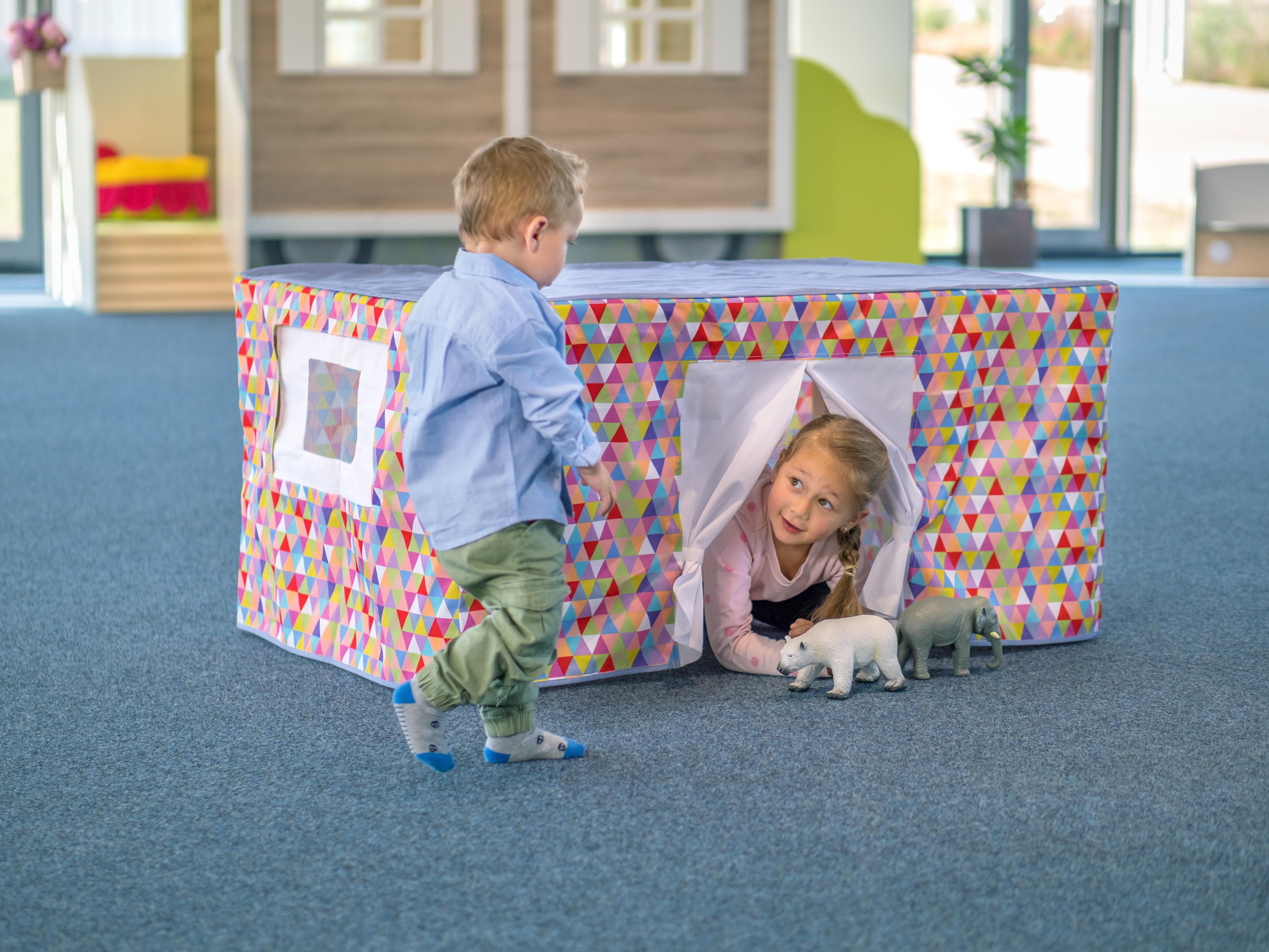 Betzold Puppen Zelt Tischzelt – Spielzelt Kinder Rollenspiel Indoor Abenteuer