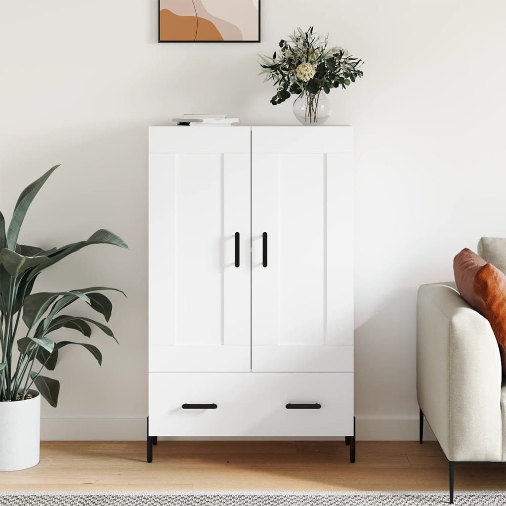 furnicato Highboard Weiß 69,5x31x115 cm Holzwerkstoff günstig online kaufen