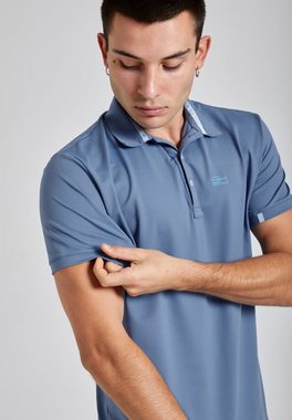 SPORTKIND Funktionsshirt Golf Polo Shirt Kurzarm Jungen & Herren grau blau