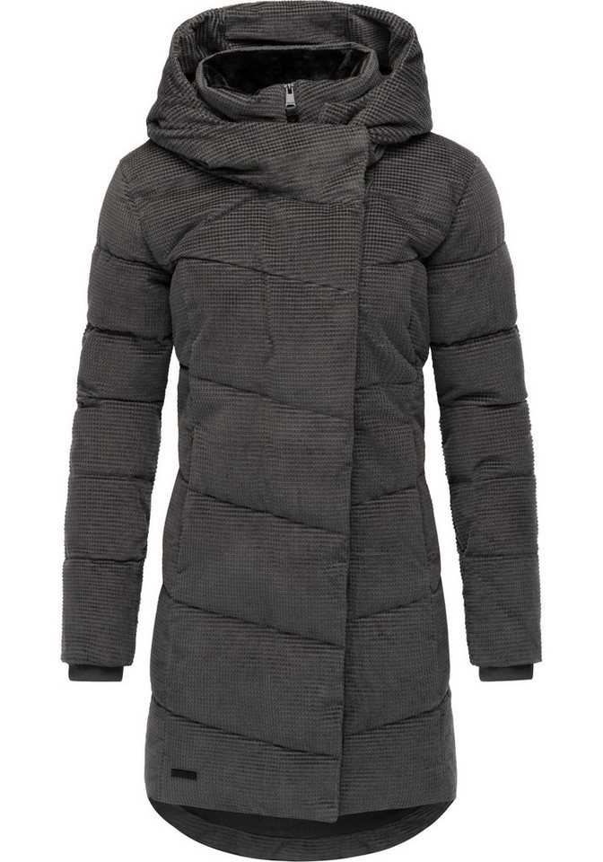 Ragwear Wintermantel Pavla Cordy YOUMODO Wasserdichter Steppmantel in Kord-Optik