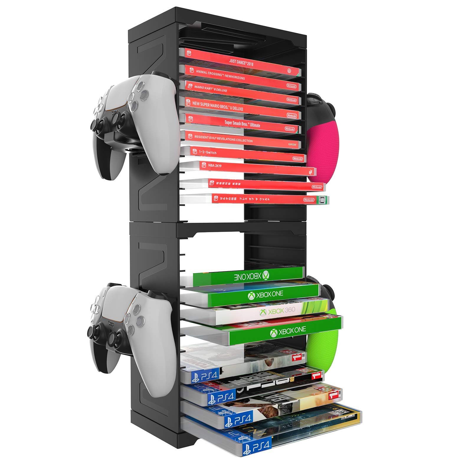 IBETTER »Games Storage Tower für bis zu 24 PS4, PS3 oder Xbox One Spiele  oder blu rays, VR/Headset-Aufhänger Und Vertikaler Ständer Für PSVR« Zubehör  PlayStation 4 online kaufen | OTTO