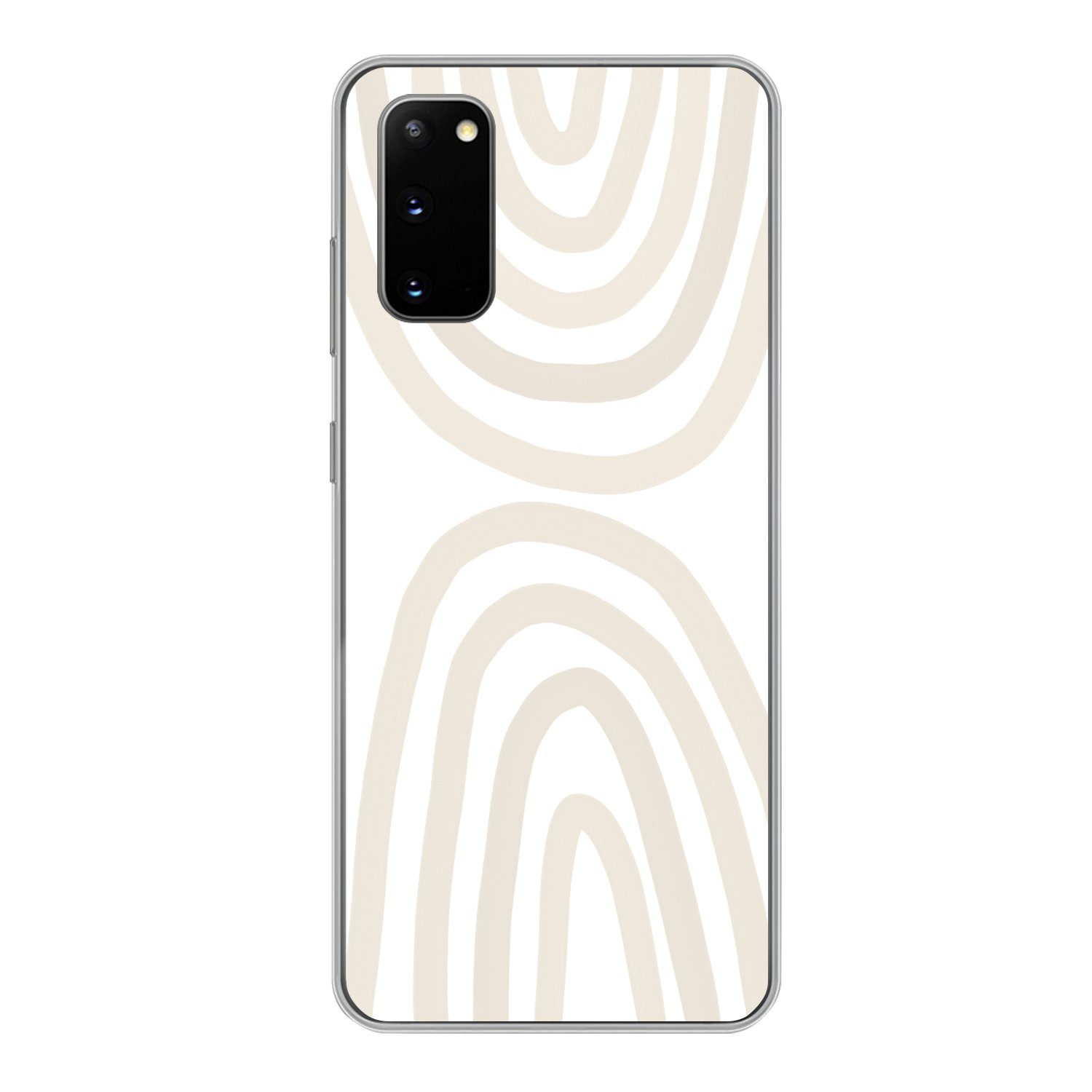 MuchoWow Handyhülle für Samsung Galaxy S20 Regenbogen - Pastell - Design - Abstrakt, Phone Case, Silikon, Schutzhülle Dünn