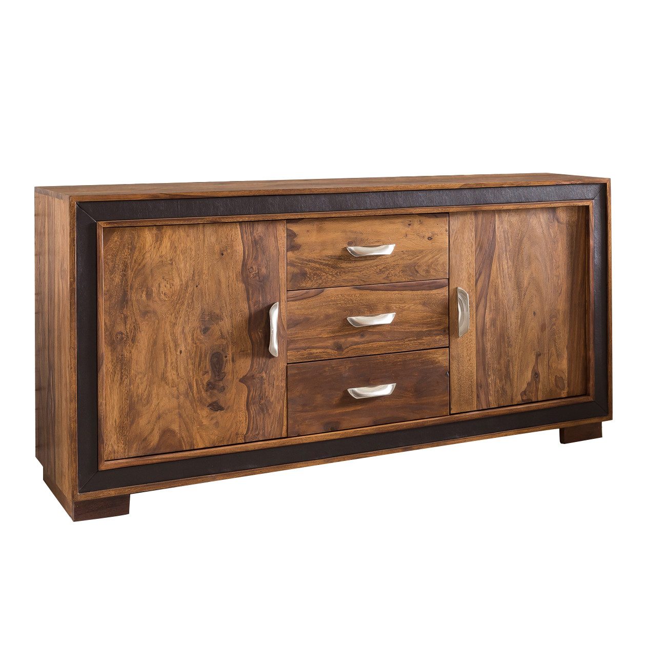 FINEBUY Sideboard FB46382 (160x44x80 cm Massivholz günstig online kaufen