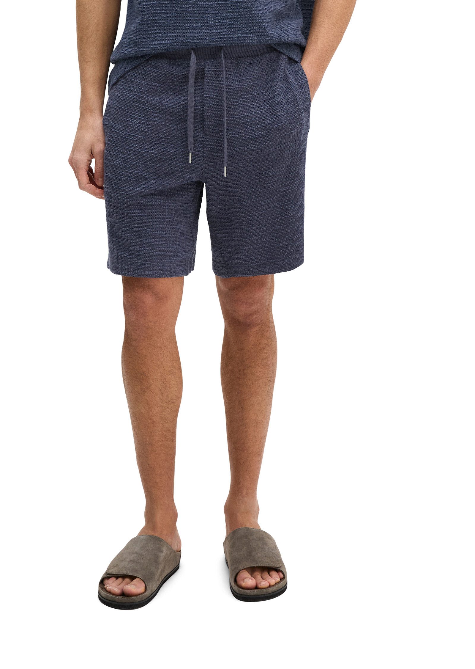 Shorts aus weichem Bouclé-Jersey