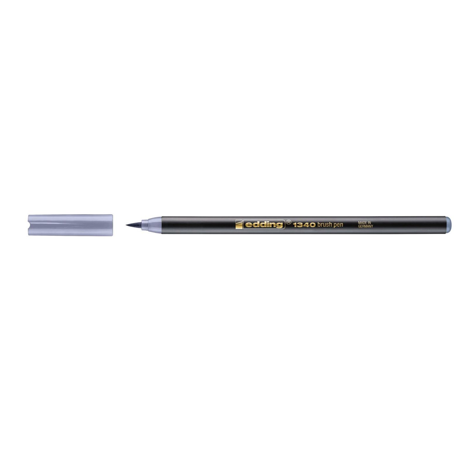 edding Pinselstift Pinselstift 1-3 mm edding 1340, (Stück) Silbergrau