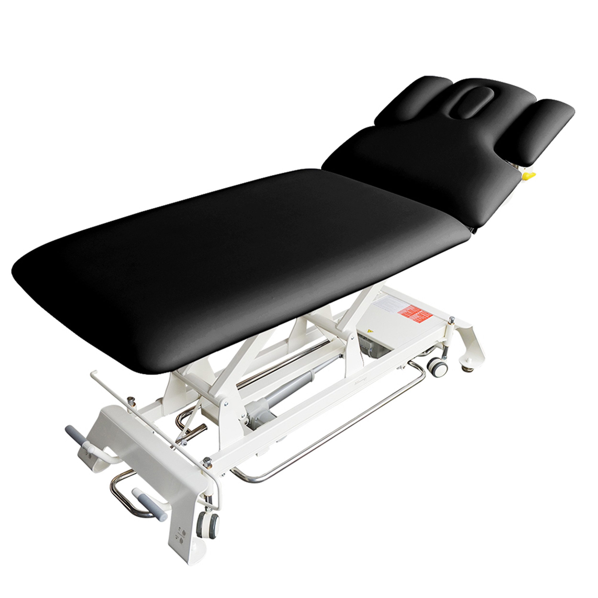PROMAFIT Massageliege Therapieliege Elektrisch Höhenverstellbar "Houston" (Zubehör, 1-St., Rundumschaltung Armablagen Papierrollenhalter verstellbar Kopfpolster), 2 Zonen Behandlungsliege / Höhenverstellung von ca. 50 cm bis 95,5 cm