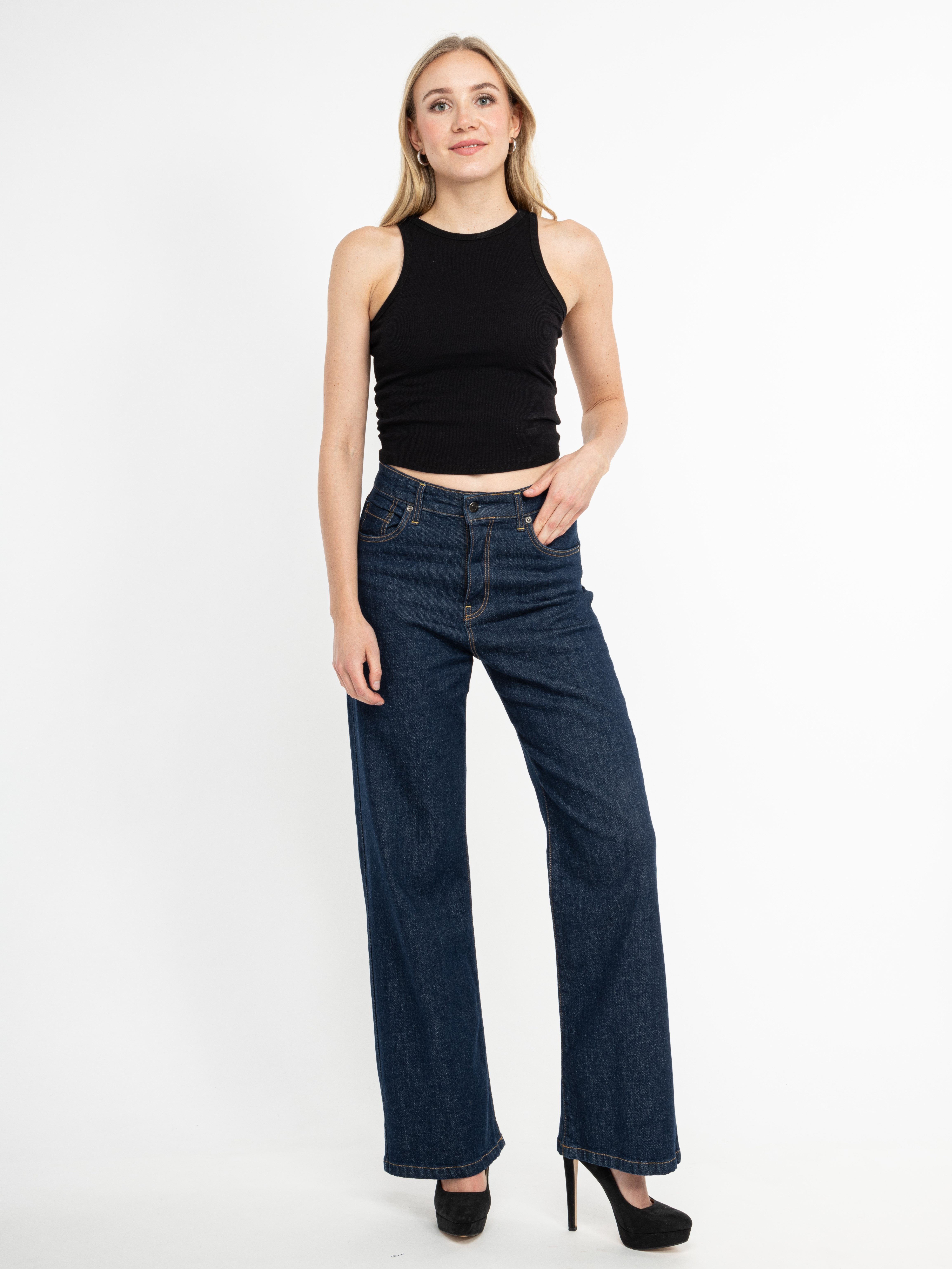 maracujaaa 5-Pocket-Hose 70053 JEANS wide leg extra langes Bein
