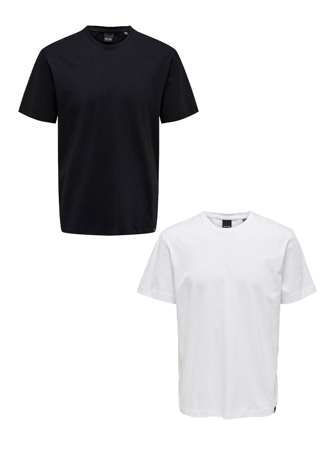 ONLY & SONS T-Shirt 2er-Set Rundhals günstig online kaufen