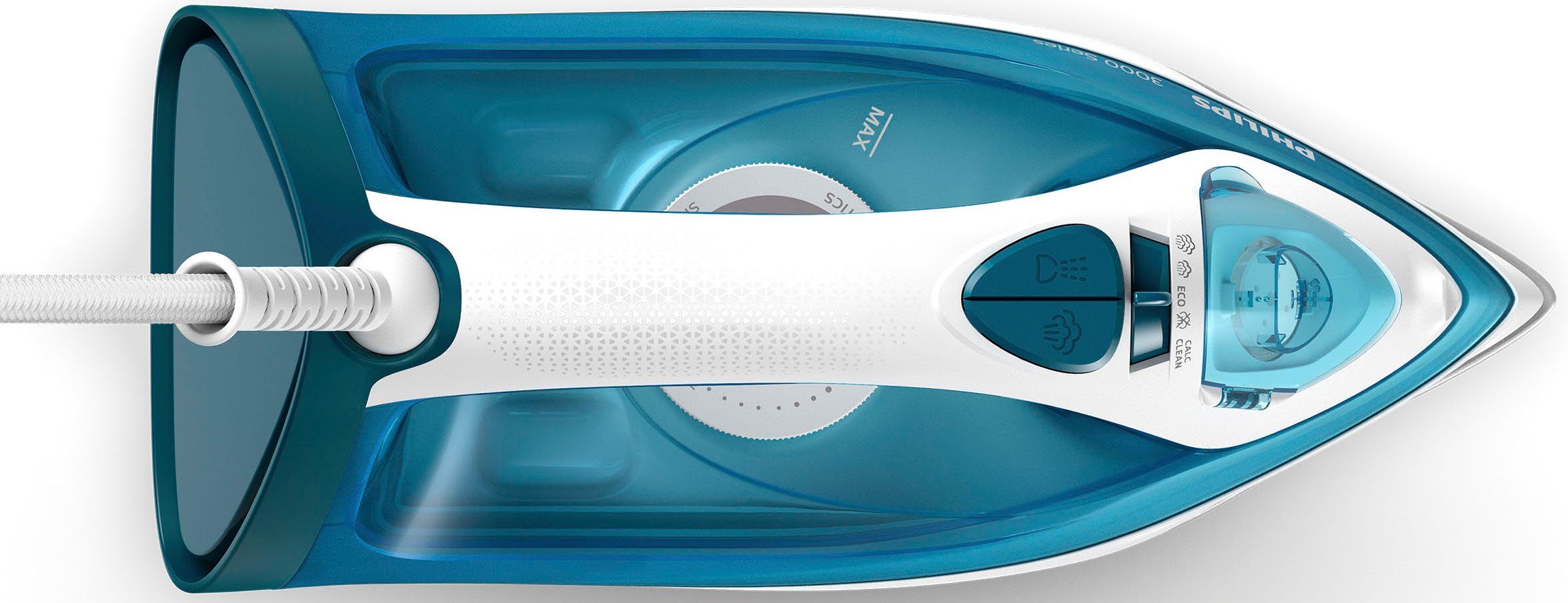 Philips Dampfbügeleisen DST3011/20 3000 Series, 2100 W, Keramik Bügelsohle, mit 300 ml Wassertank und 140 g Dampfstoß – Bild 2 von 5