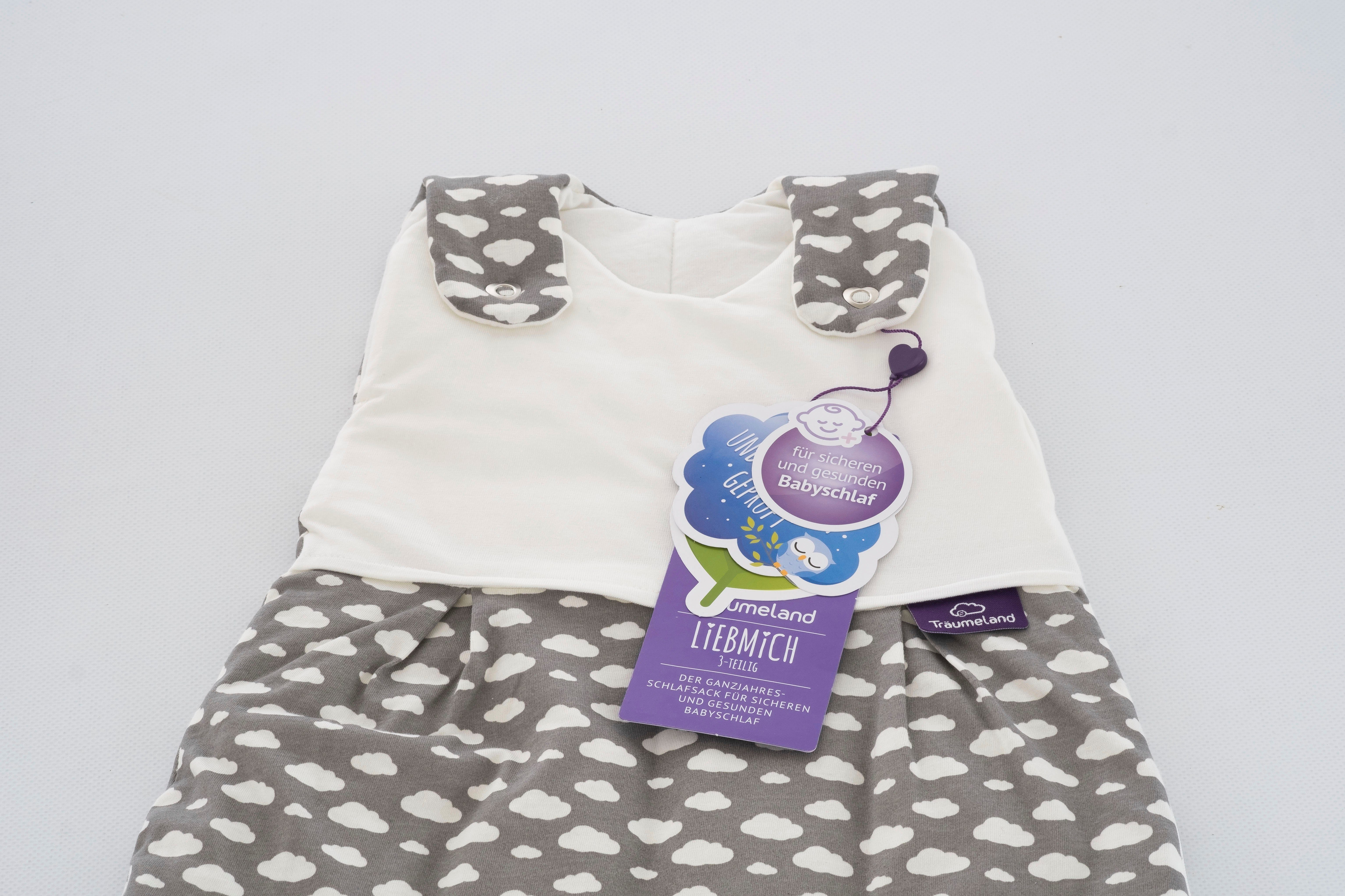 Design Träumeland Set Wolke LIEMBICH, tlg tlg) Babyschlafsack 3 grau (3