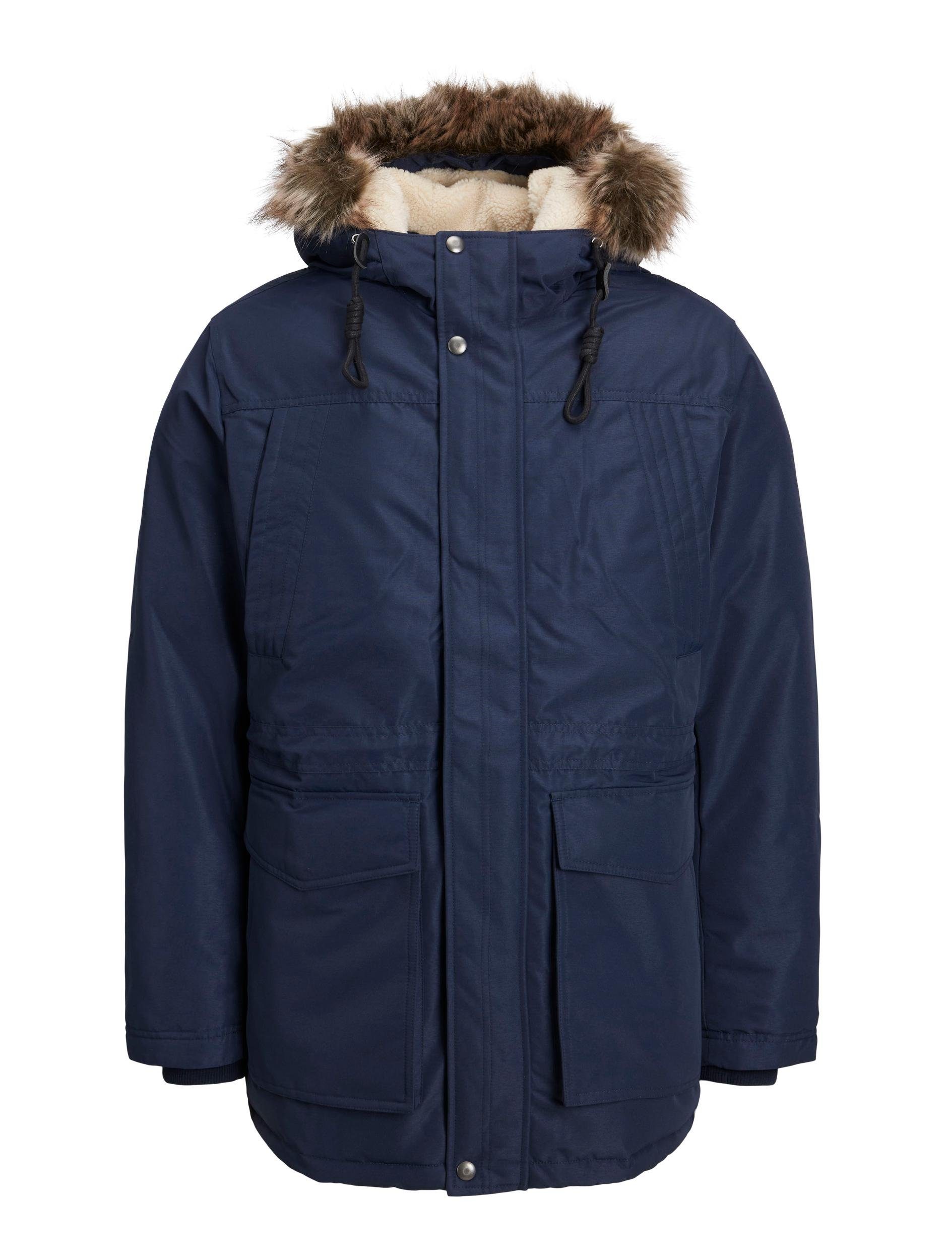 Jack & Jones Outdoorjacke JJDAVID PARKA JACKET navy blazer