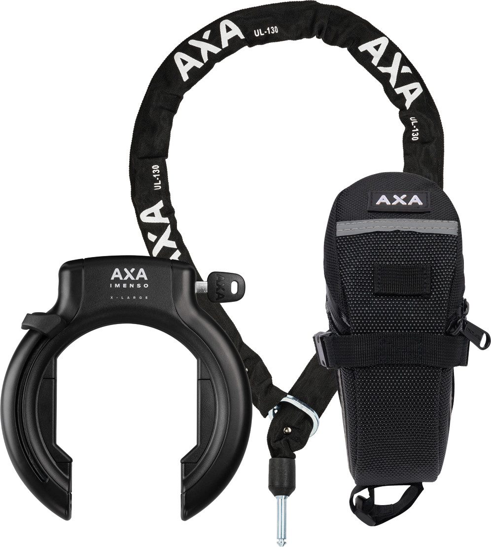 AXA Kettenschloss, Rahmenschloss Kit Imenso/ULC 130/Tasche 2.0