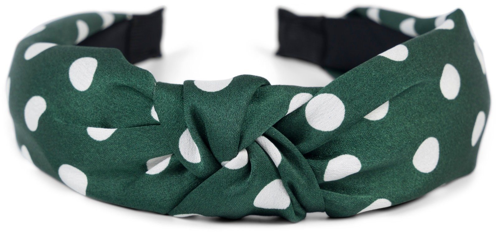 styleBREAKER Haarband, 1-tlg., Haarreif gepunktet mit Knoten Rockabilly