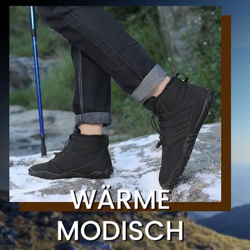 Daisred Winterstiefel Boots Schnürstiefel Wanderschuhe Outdoorschuhe Stiefel