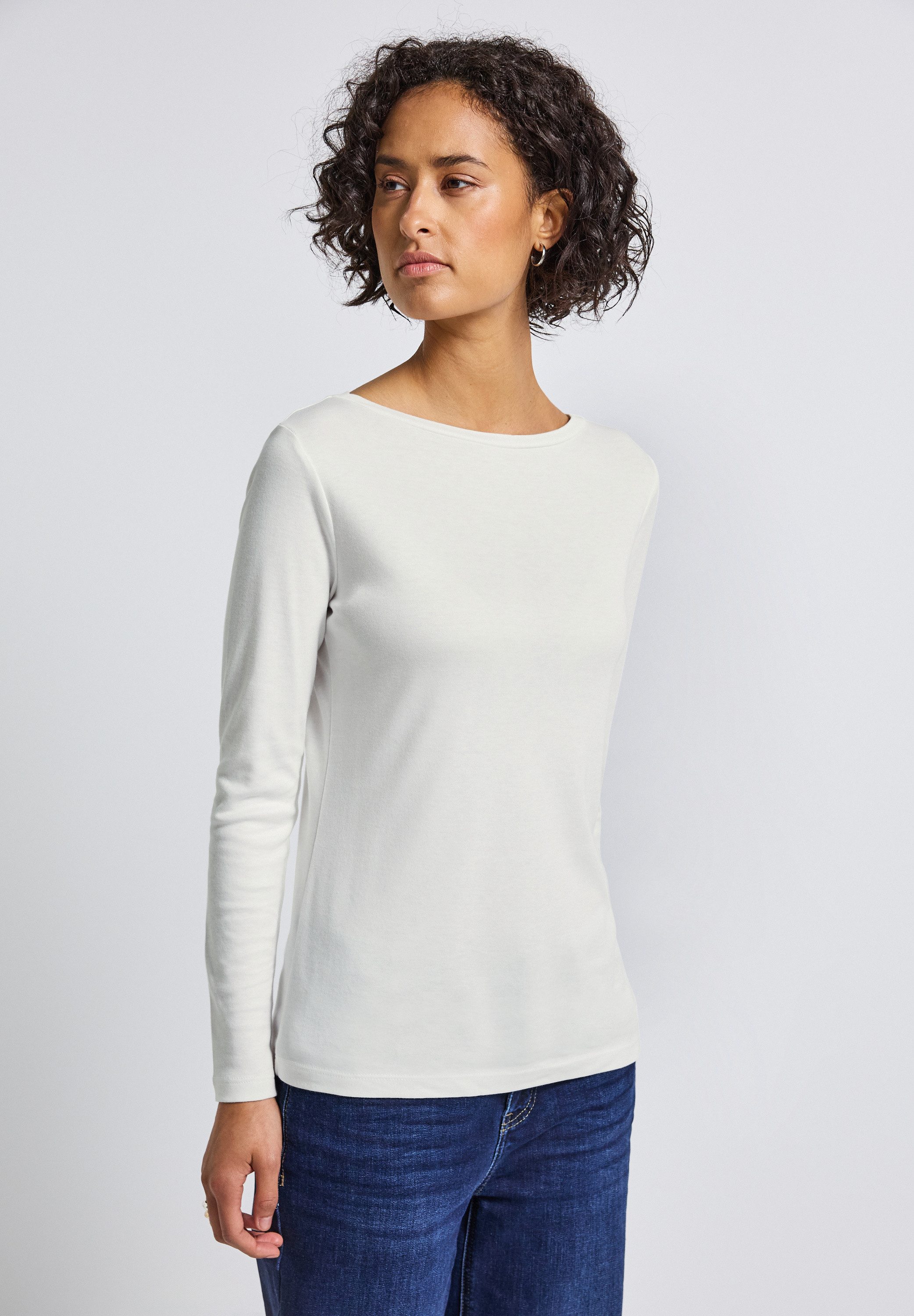 STREET ONE Langarmshirt im soften Baumwoll-Mix