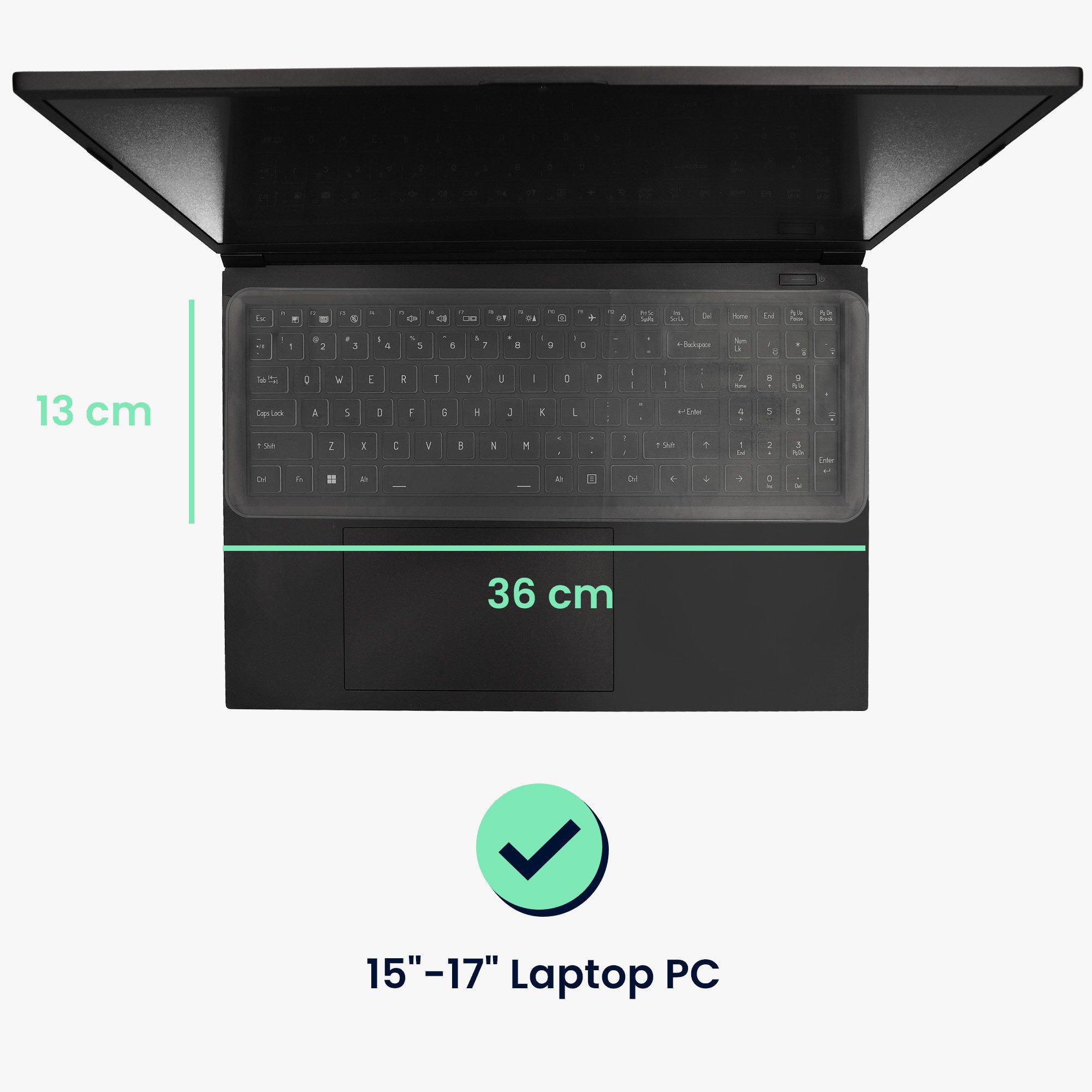 kwmobile Etui 2x Cover für 15"-17" Laptop PC, Keyboard Cover - Abdeckung un günstig online kaufen