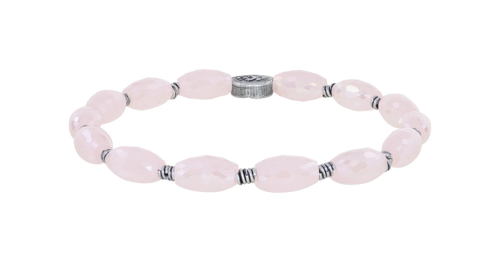 KONPLOTT Armband Konplott Armband elastisch Petit Glamour d´Afrique pink Antik Silber