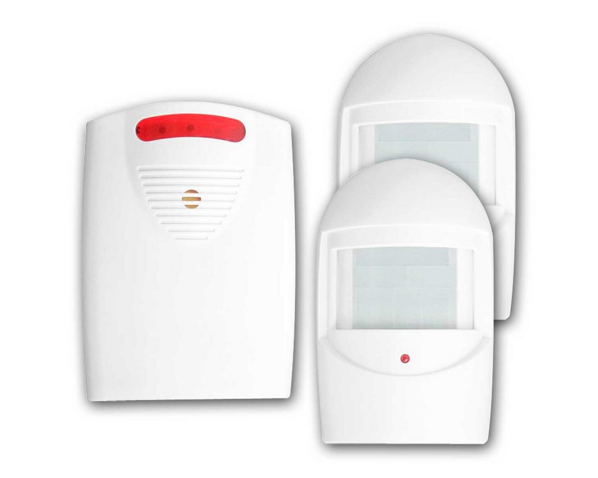 Orno Bewegungsmelder Ladenglocke/Durchgangsmelder IP44, 2x PIR-Sensor