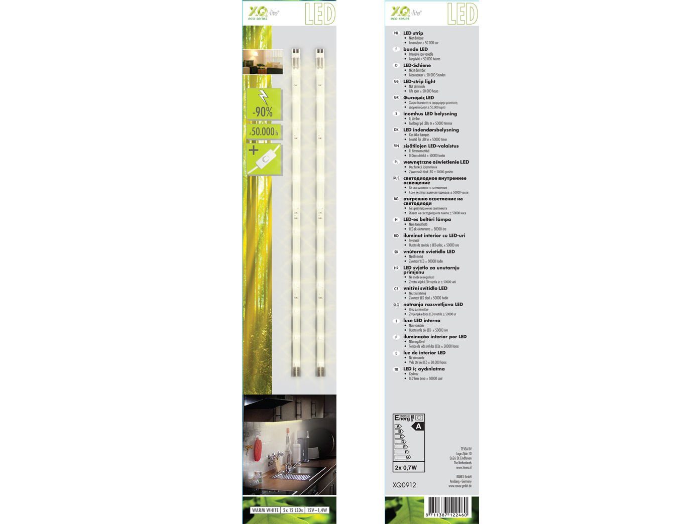 ranex LED Stripe XQ-Lite LED Strip Leuchten LED-Lichtleiste Strahler Leuchte XQ-0912