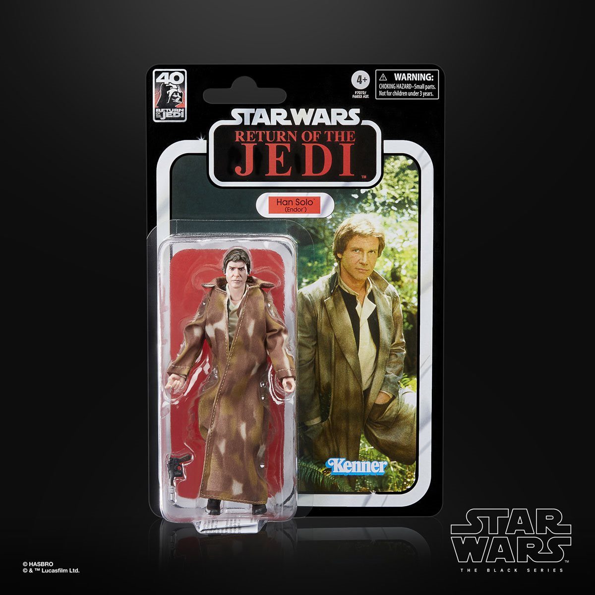 Hasbro Actionfigur Star Wars Black Series Return of the Jedi 40th Anniv. Han Solo (Endor)