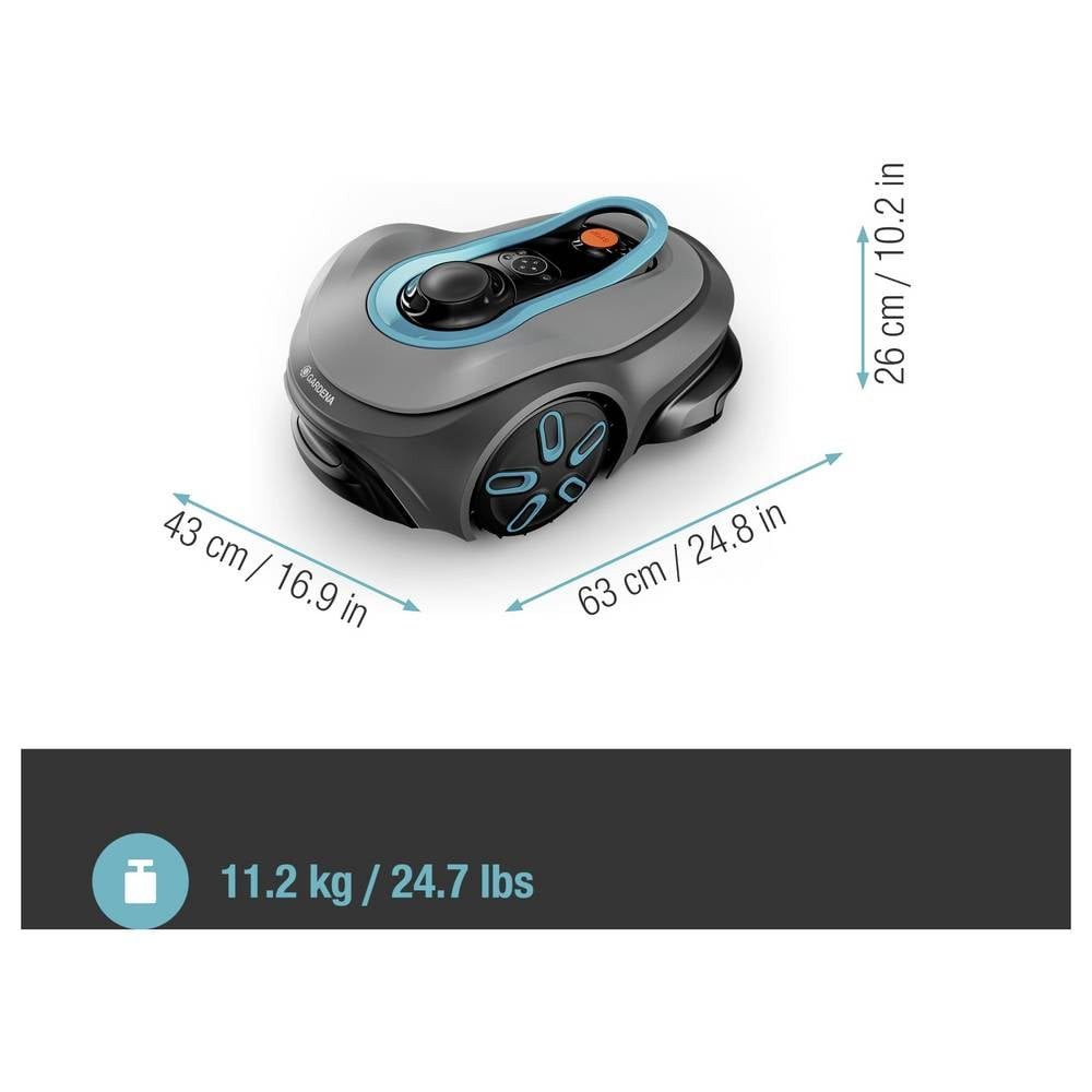 GARDENA Rasenmähroboter smart SILENO free Set, kabellos Mähroboter Geeignet für Fläche max.
