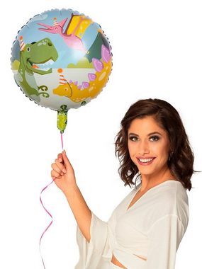 Boland Folienballon Dino Party Folienballon, Ballon zur Befüllung mit Gas - für Mottoparty & Event