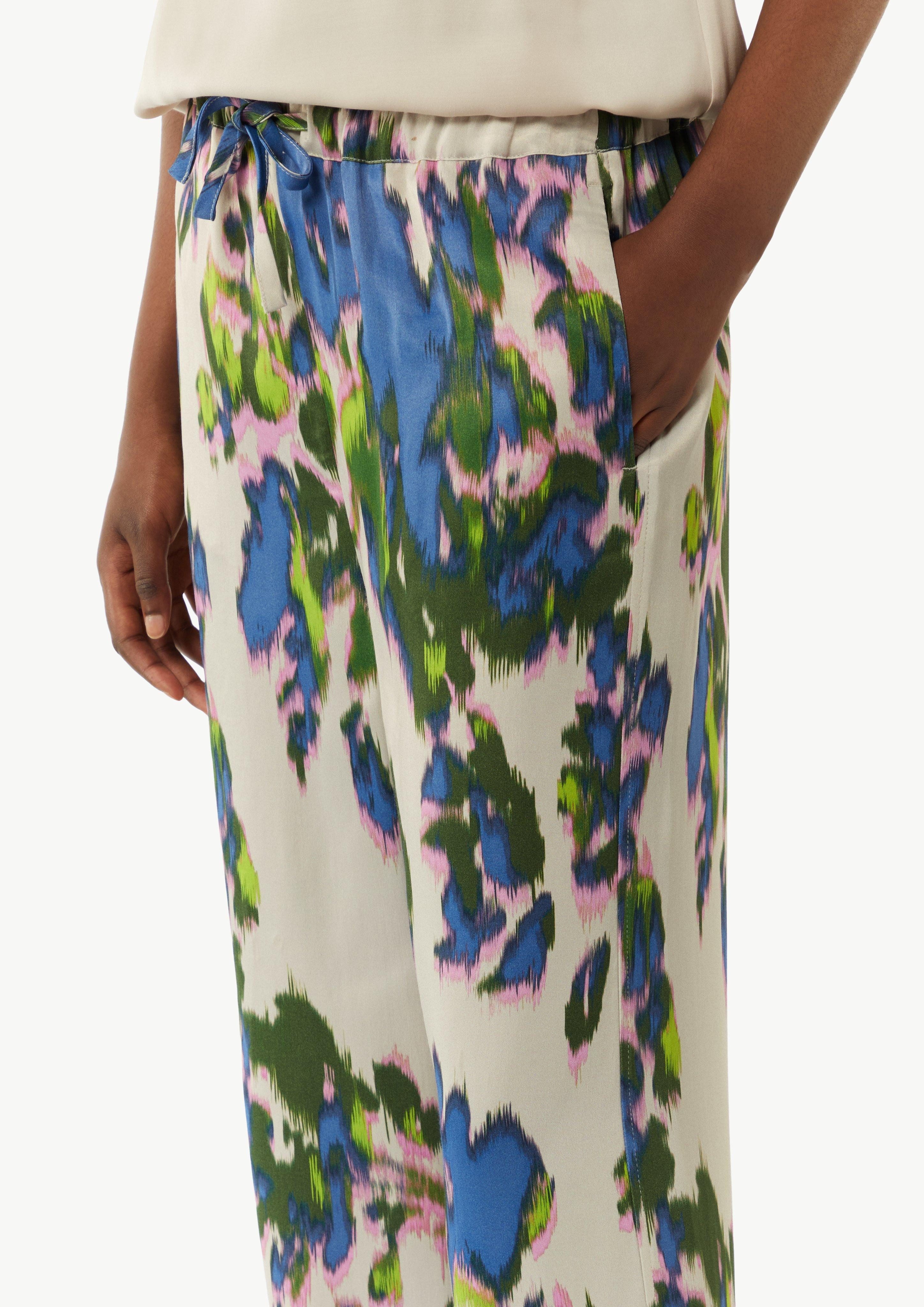 Comma Stoffhose Wide-Leg-Hose aus Satin mit günstig online kaufen