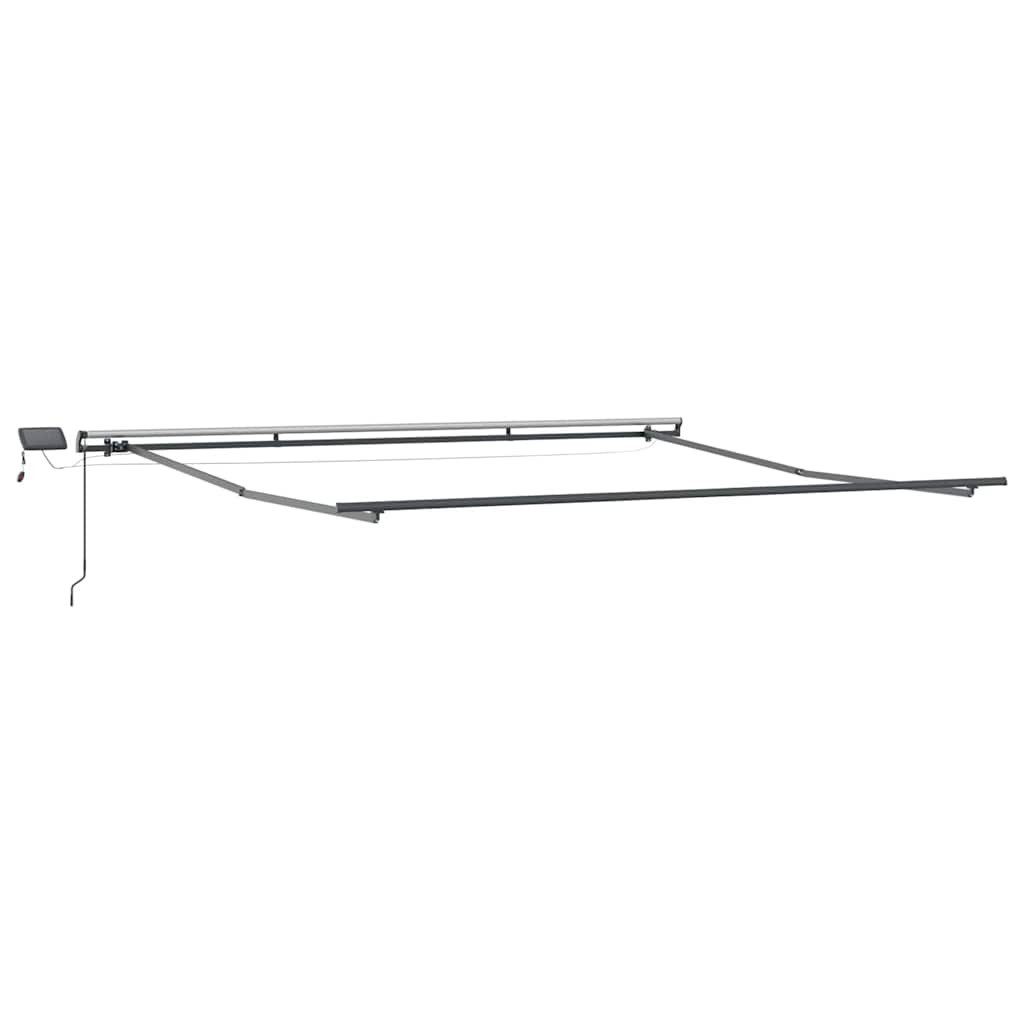 vidaXL Markise Markisenrahmen Anthrazit 400 x 350 cm Aluminium (1-St)