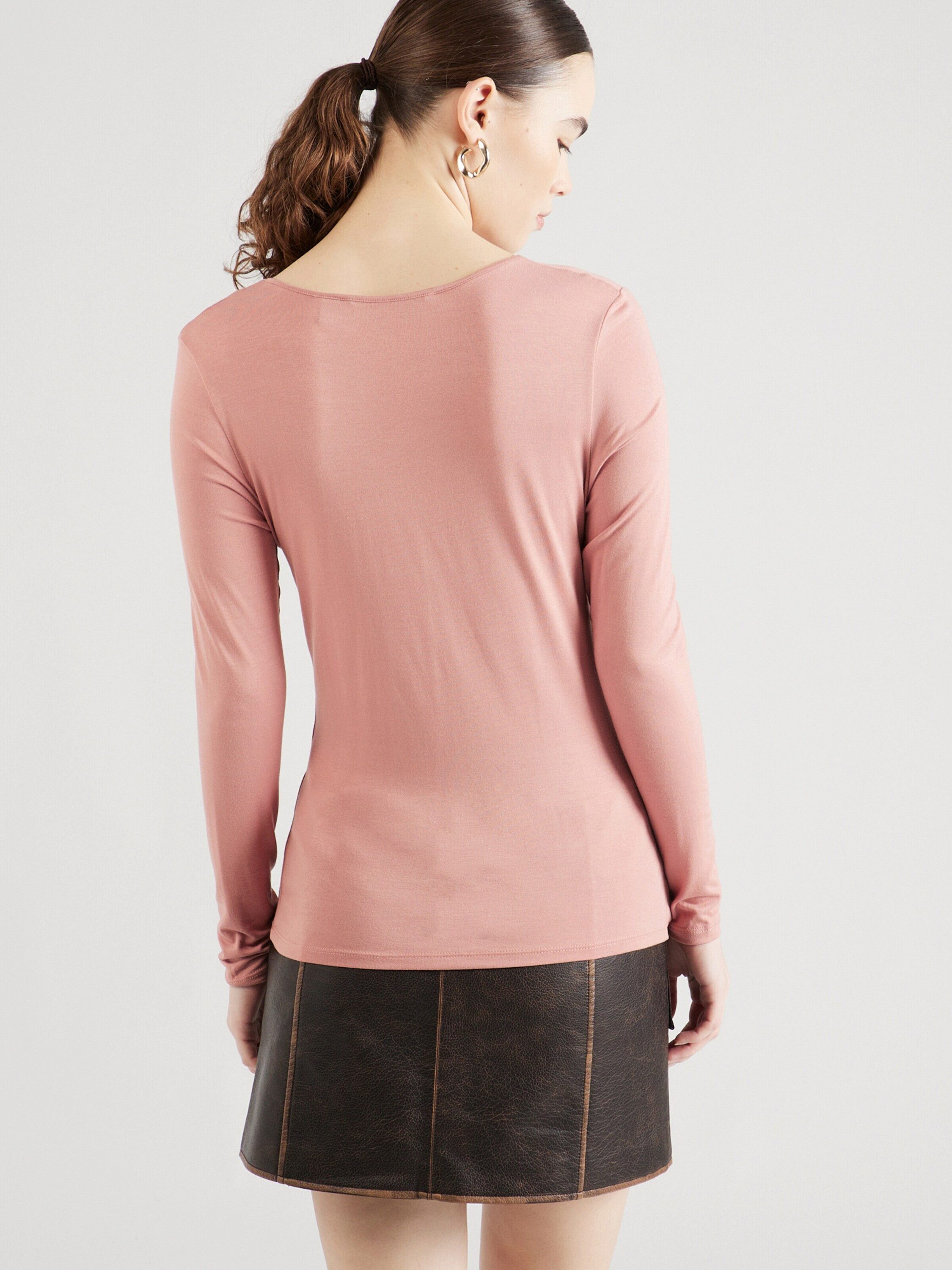 Vero Moda Langarmshirt ALBERTE (1-tlg) Drapiert/gerafft