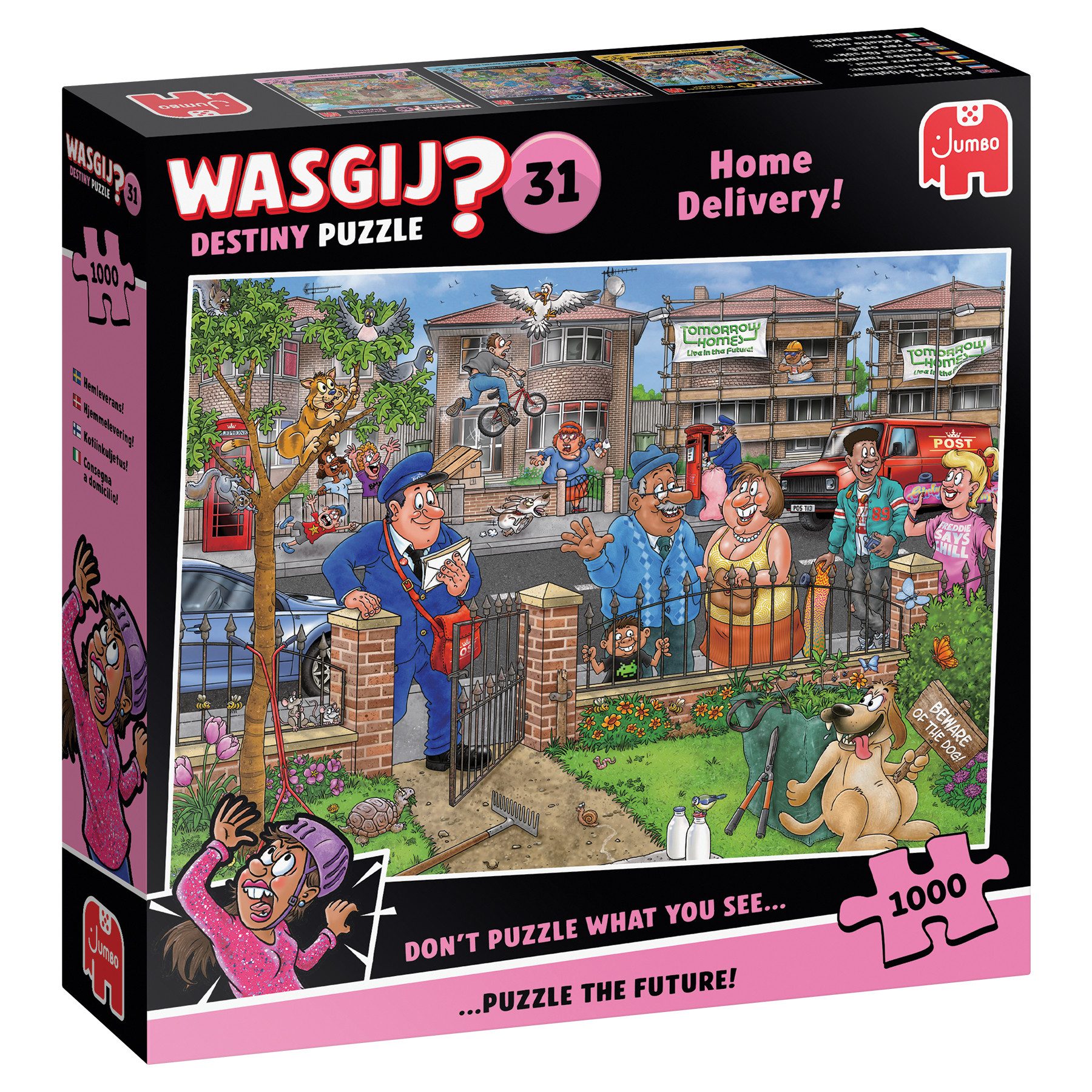 Jumbo Spiele Puzzle Wasgij Destiny 31 - Lieferung frei Haus - 1000 Teile Puzzle, 1000 Puzzleteile