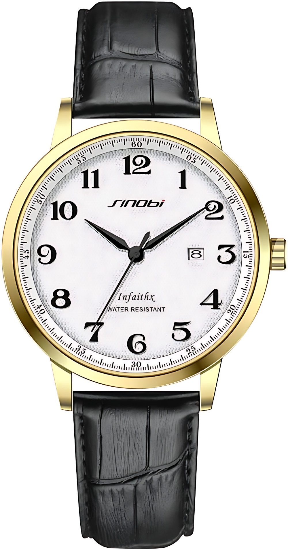 ibettertec Quarzuhr Herrenuhr Multifunktionsuhr Armbanduhr, (Armbanduhr Herren, Multifunktionsuhr Herrenuhr, Leder Armbanduhr, Chronograph Herrenuhr), Datum, Stoppfunktion, Wasserdicht bis 3 BAR