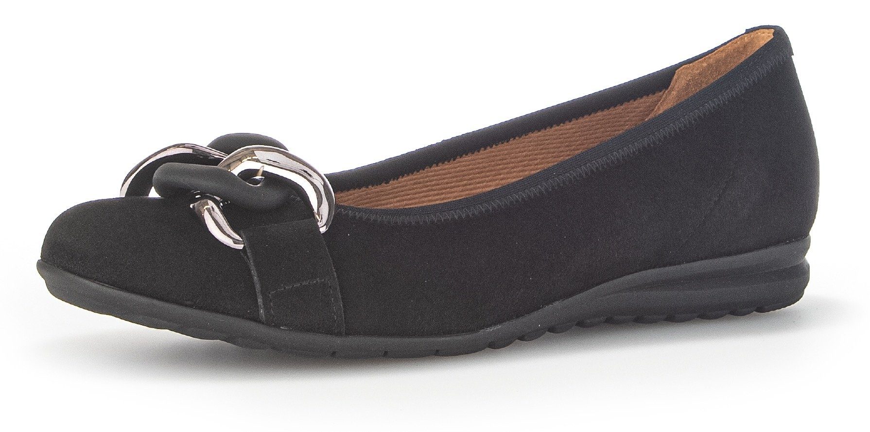 Gabor FLORENZ Ballerina Flache Schuhe, Slipper in abgerundeter Form