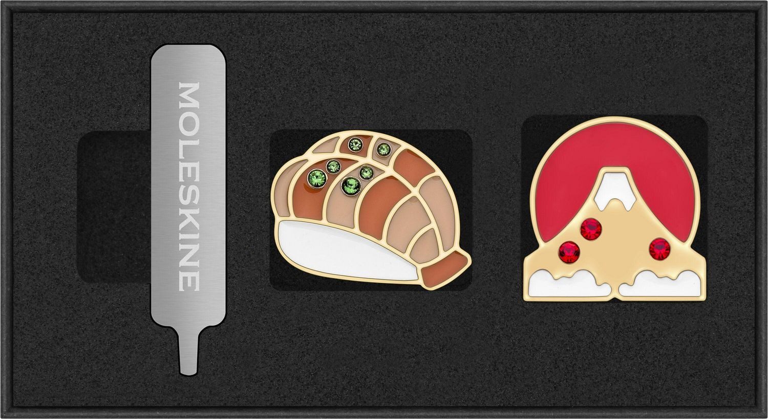 Moleskine Country Pins Japan (2er-Set), Nigir + Berg Fuji / diverse