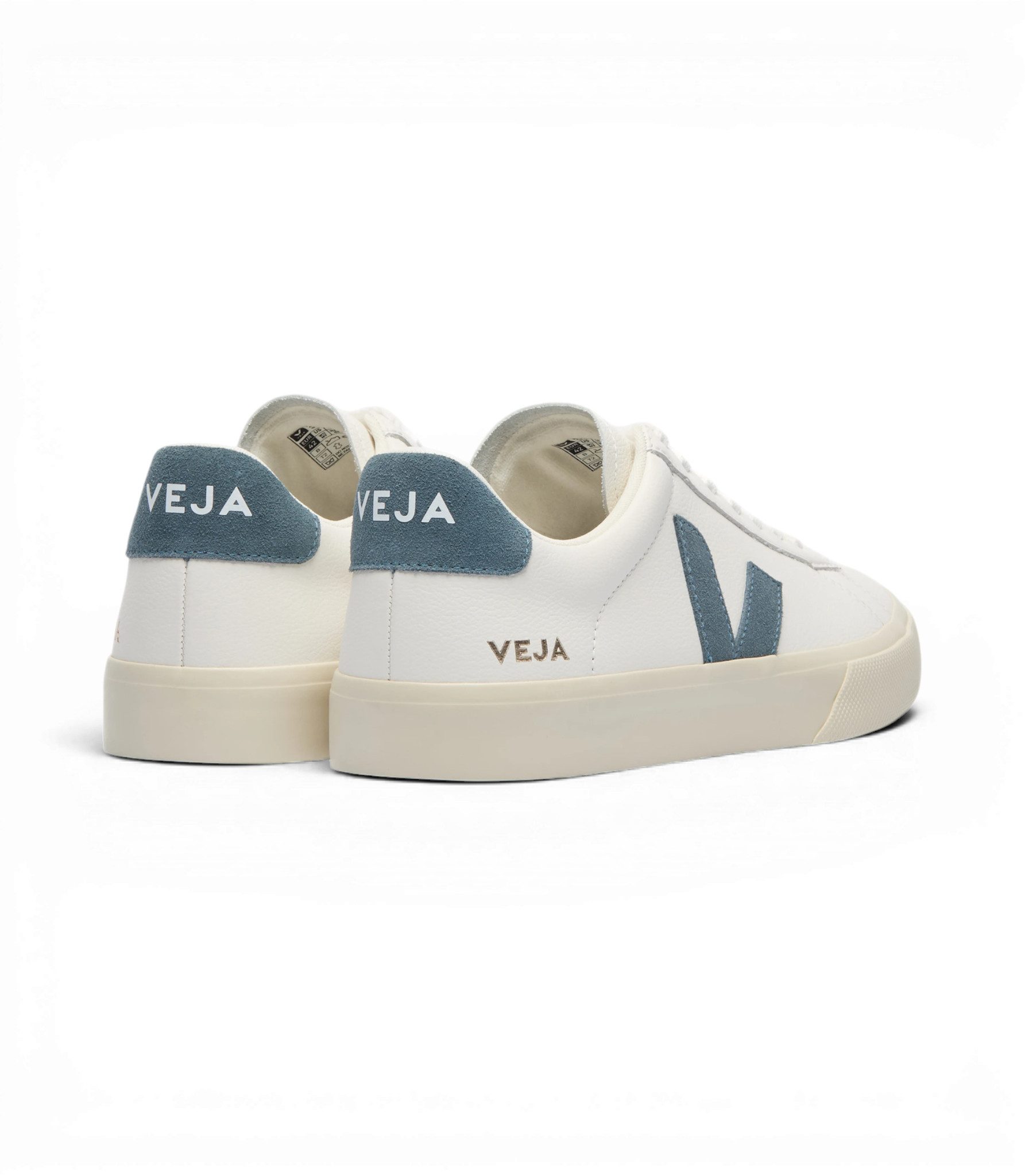 VEJA Campo (Leder) weiss/dunkelblau Sneaker
