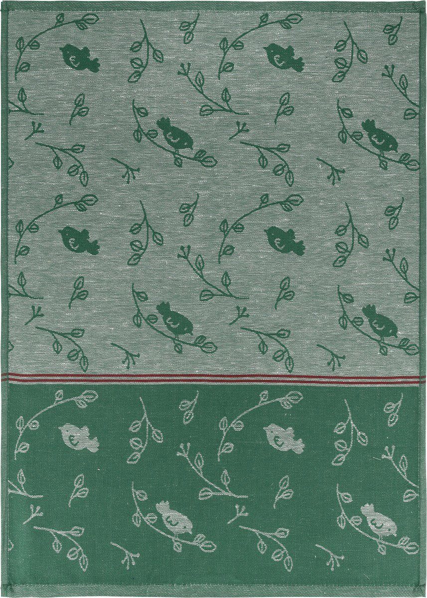 Kracht Geschirrtuch Piepmatz, (Set, 70 Stück), 3er Geschirrtücher Grün Set), cm, Pack Jacquard 3-tlg., ca. x Halbleinen (3 50