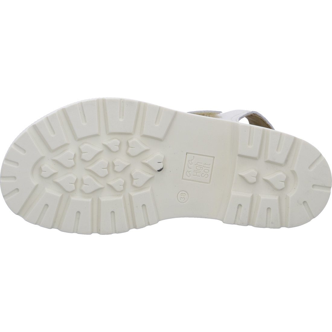 Glattleder Schuhe, Damen Sandalette Ara offwhite Dover Ara - 047931 Sandalette