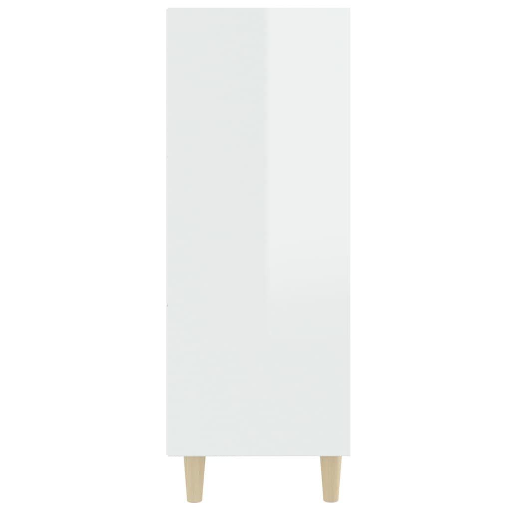 Sideboard cm (1 69,5x32,5x90 St) Sideboard Holzwerkstoff vidaXL Hochglanz-Weiß