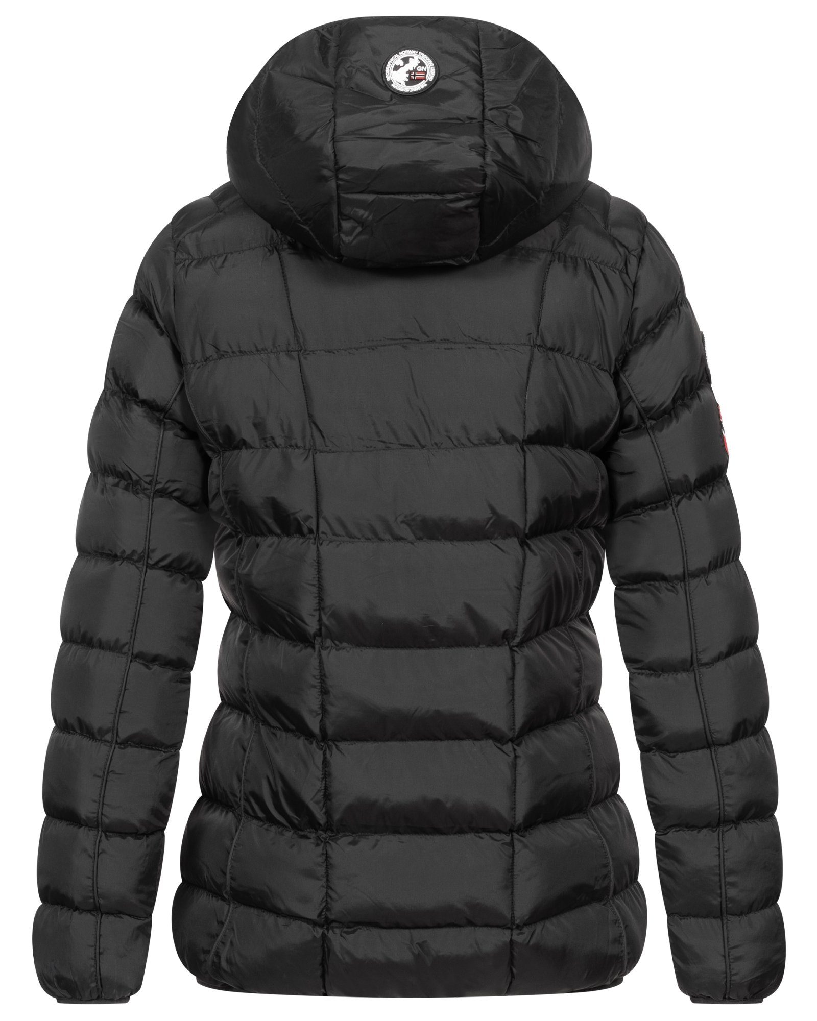 Geographical Norway Steppjacke Damen Steppjacke Parka Winterjacke Warm Gesteppt Outdoor Jacke Kapuze