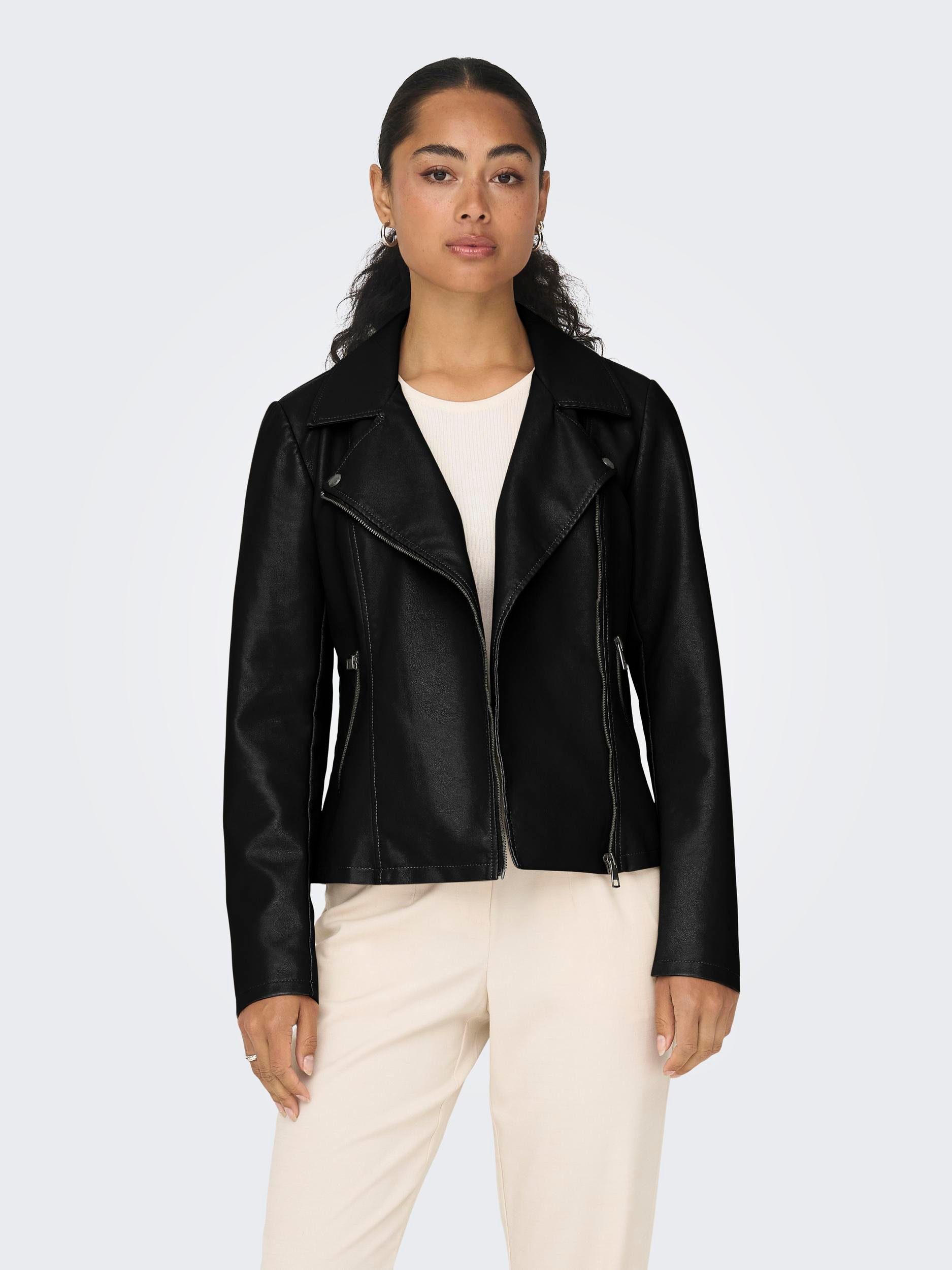 CC BIKER ONLY LEATHER FAUX Lederimitatjacke ONLNEWMELISA OTW