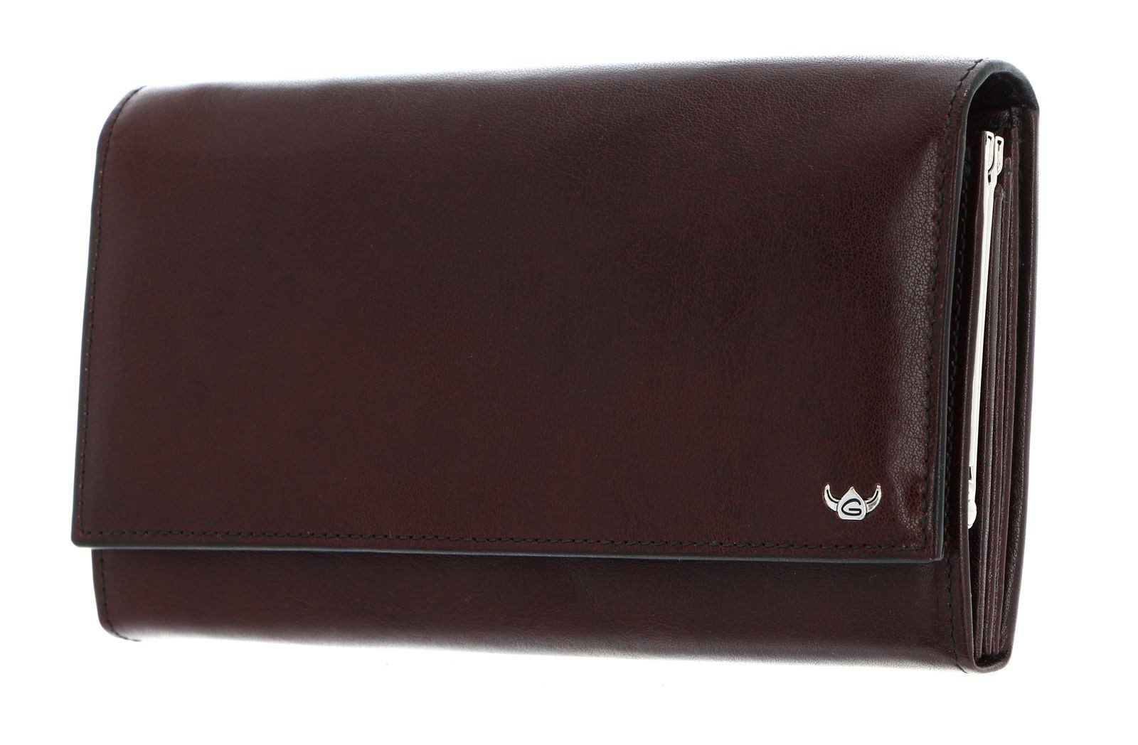 Golden Head Geldbörse French Coin Purse Wallet, aus echtem Rindsleder mit RFID-Blocker Schutz