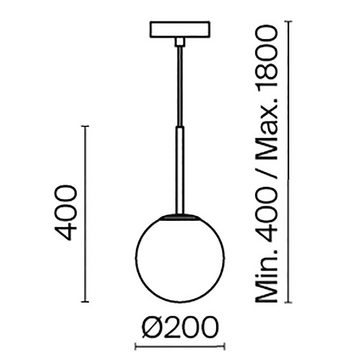 Maytoni Hängeleuchte Pendelleuchte Basic Form in Weiß E14 200mm rund, keine Angabe, Leuchtmittel enthalten: Nein, warmweiss, Hängeleuchte, Pendellampe, Pendelleuchte