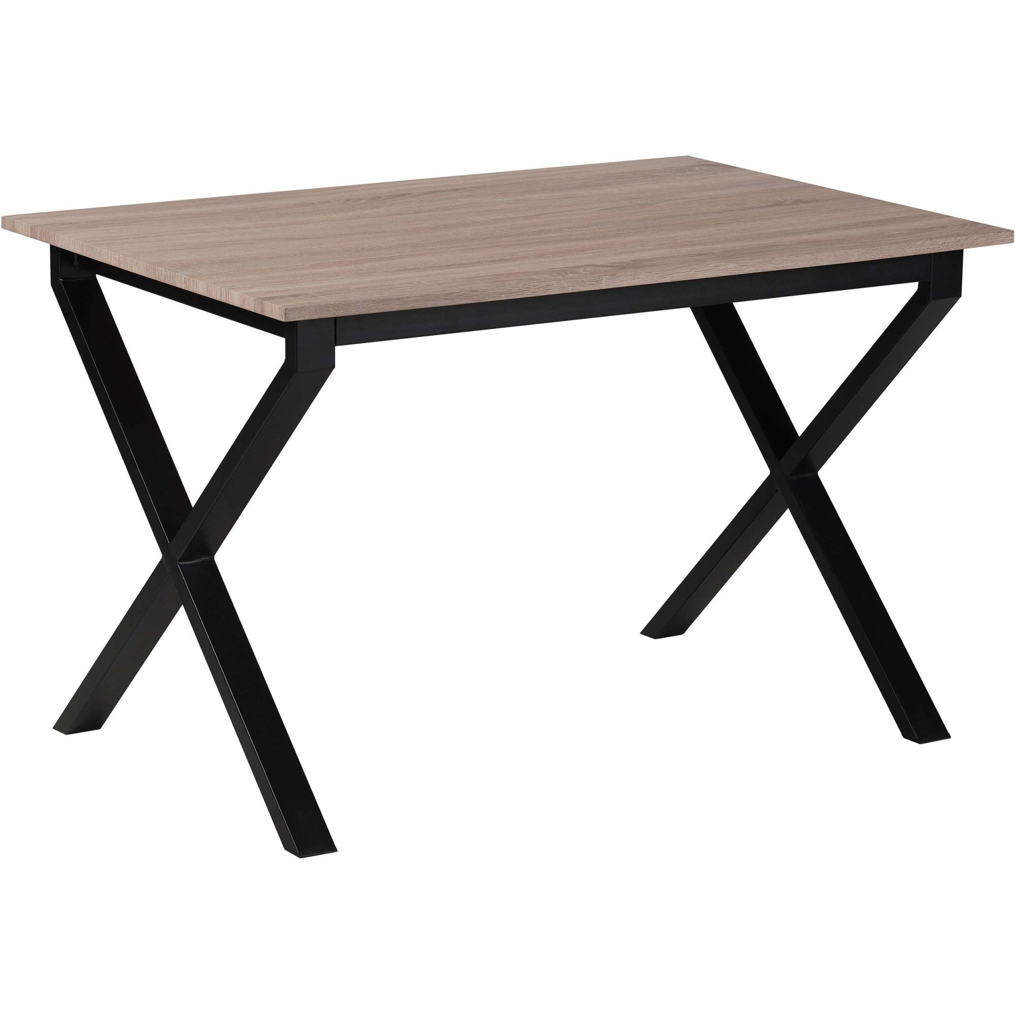 OTTO home Esstisch Boddhi, schwarzes Metallgestell, Plattenvarianten wählbar, sowie Größen