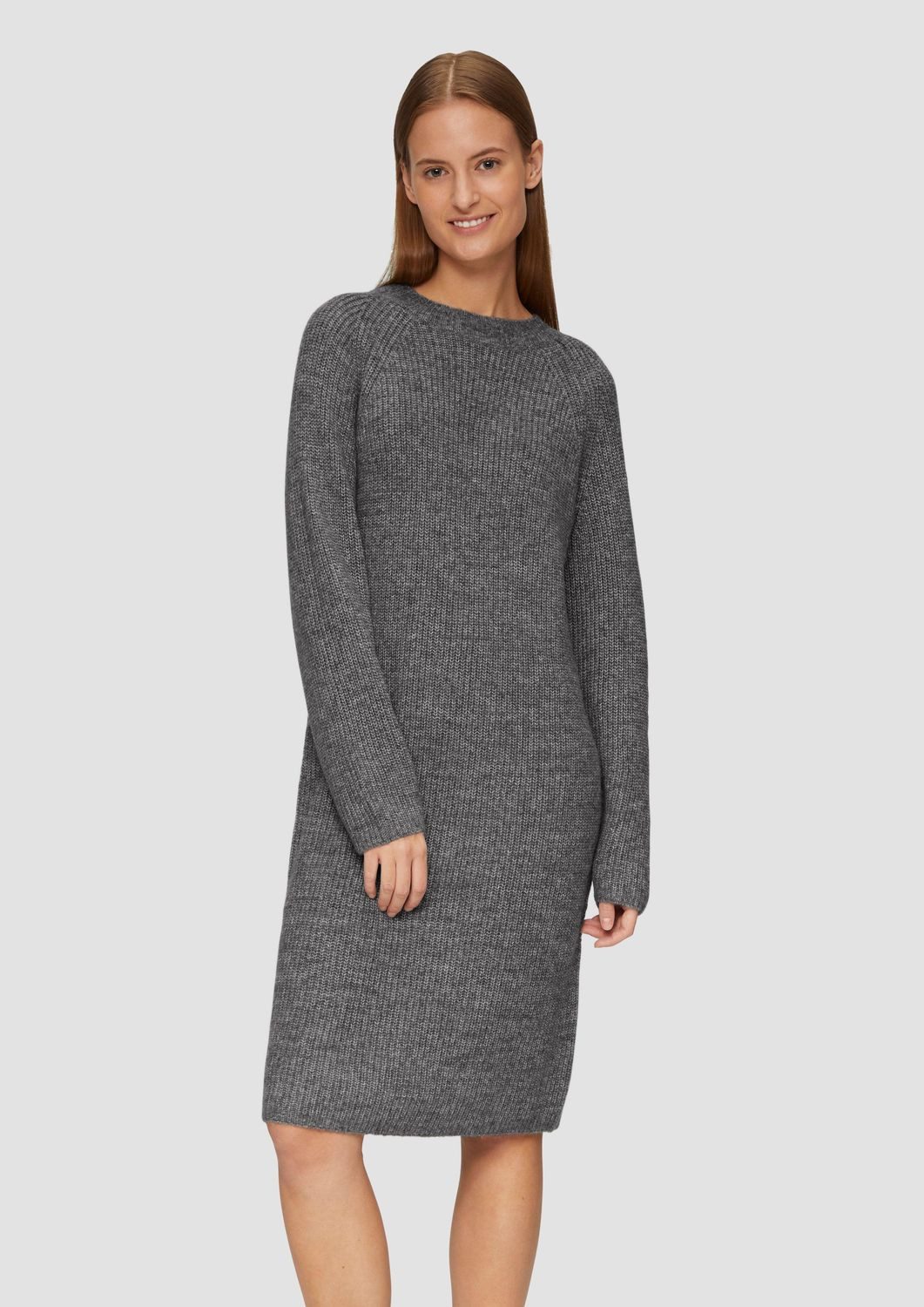 Shirtkleid Midi-Strickkleid