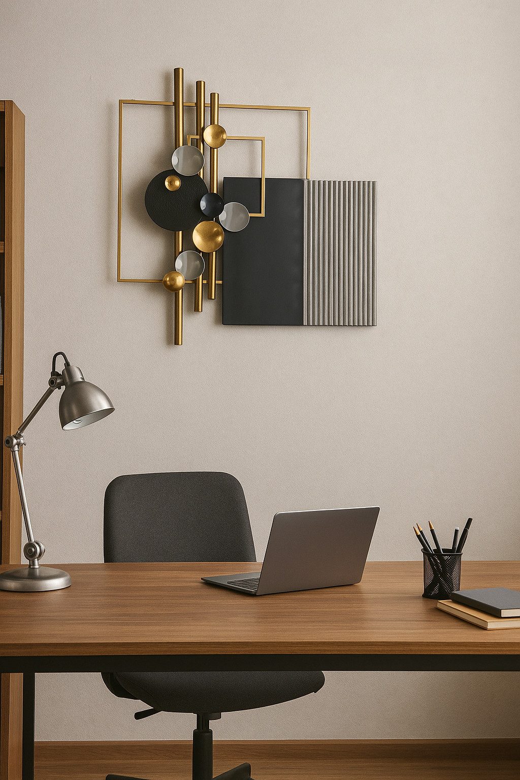 moebel-direkt-online Wanddekoobjekt Große Wanddekoration aus Metall 83x94 cm