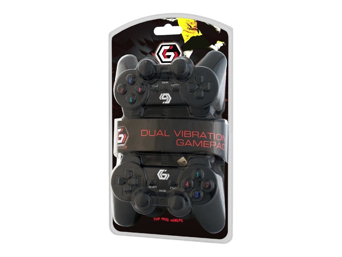 GEMBIRD Gamepad GEMBIRD 2erPack USB Gamepad Dual Vibration 10 Tasten Gamepad