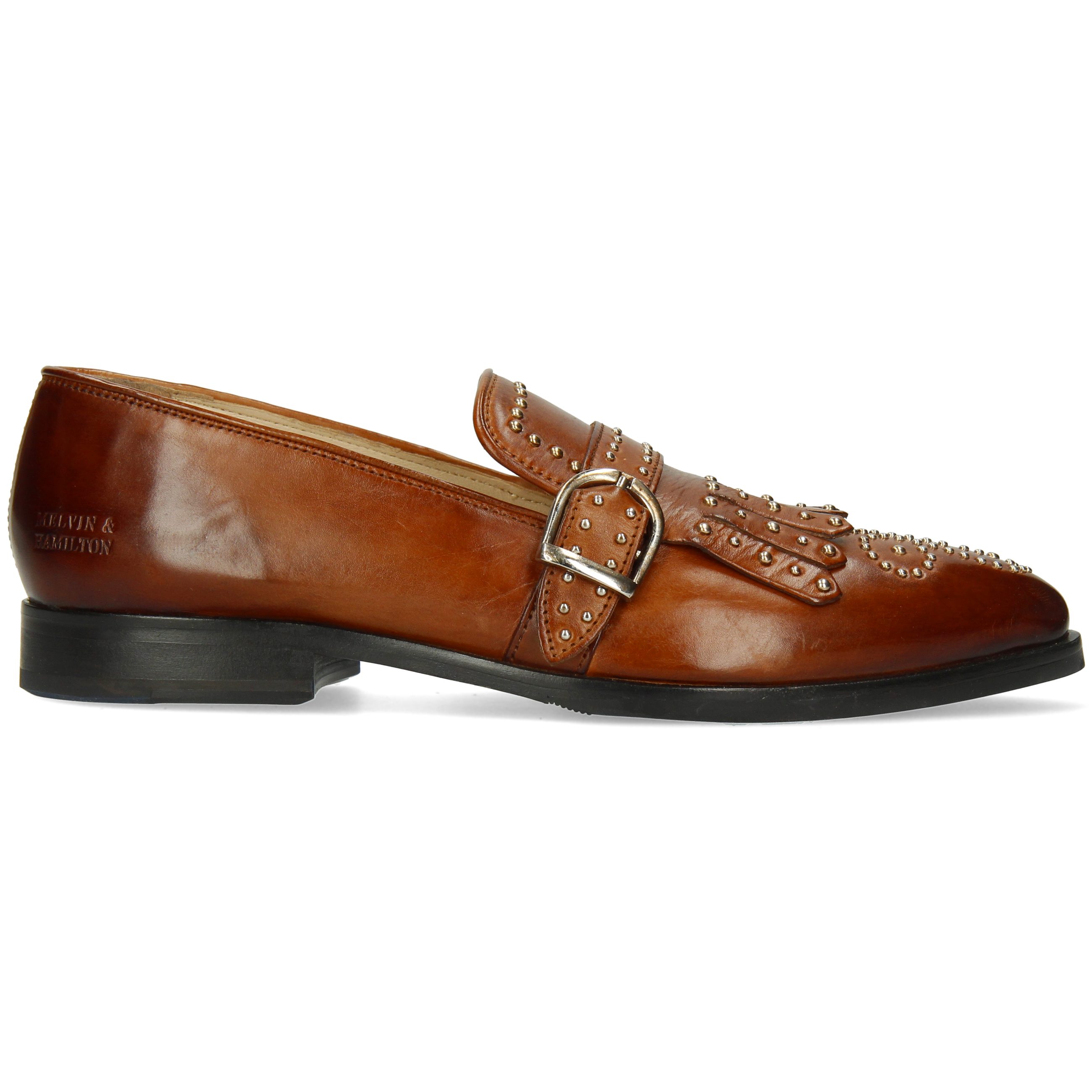 Crust Jessy Loafer Rivets 26 Tan Hamilton Silver & Melvin